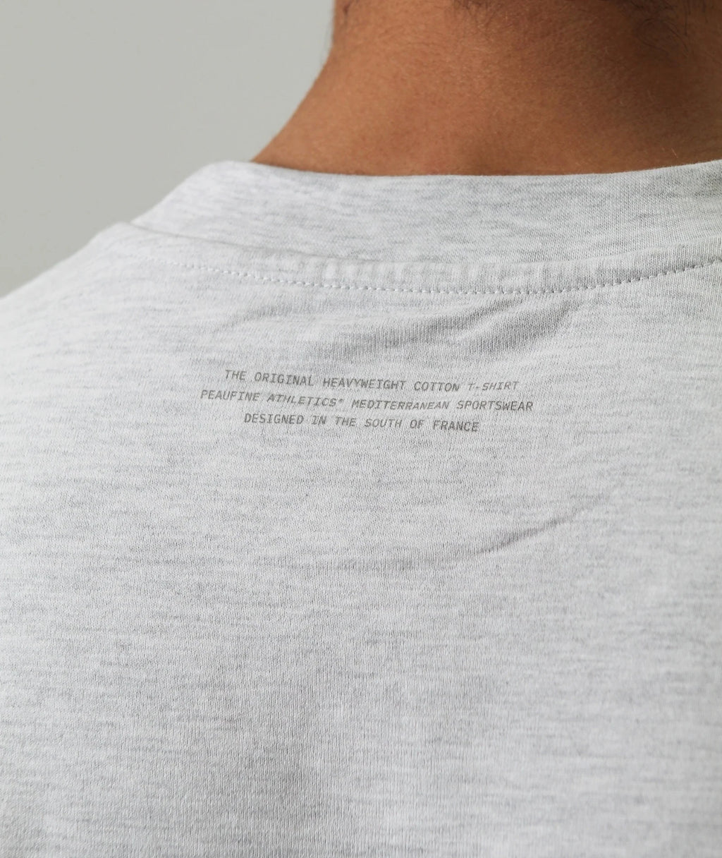 PEAUFINE ATHLETICS - Heavy tee-shirt Heather grey