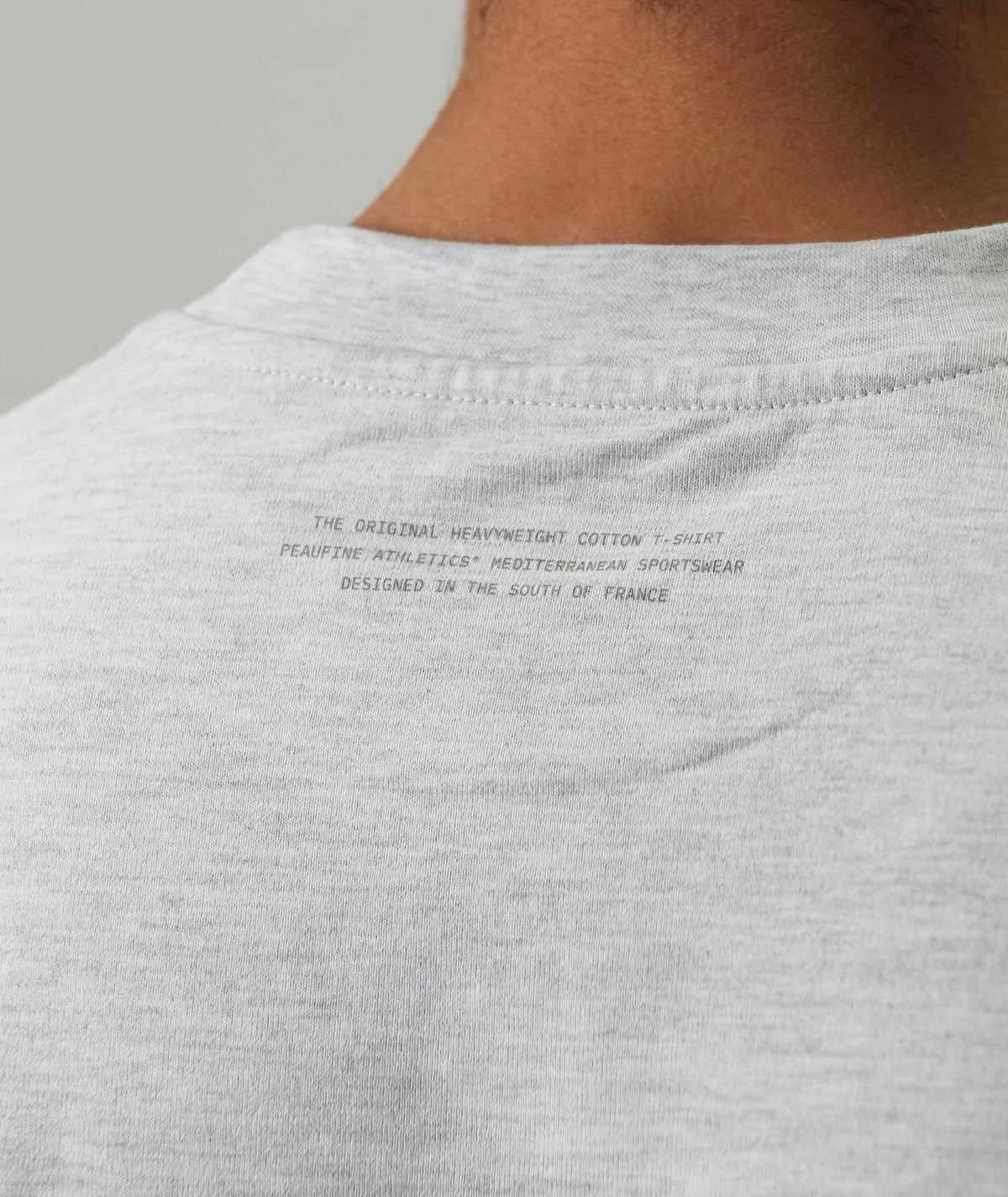 PEAUFINE ATHLETICS - Heavy tee-shirt Heather grey