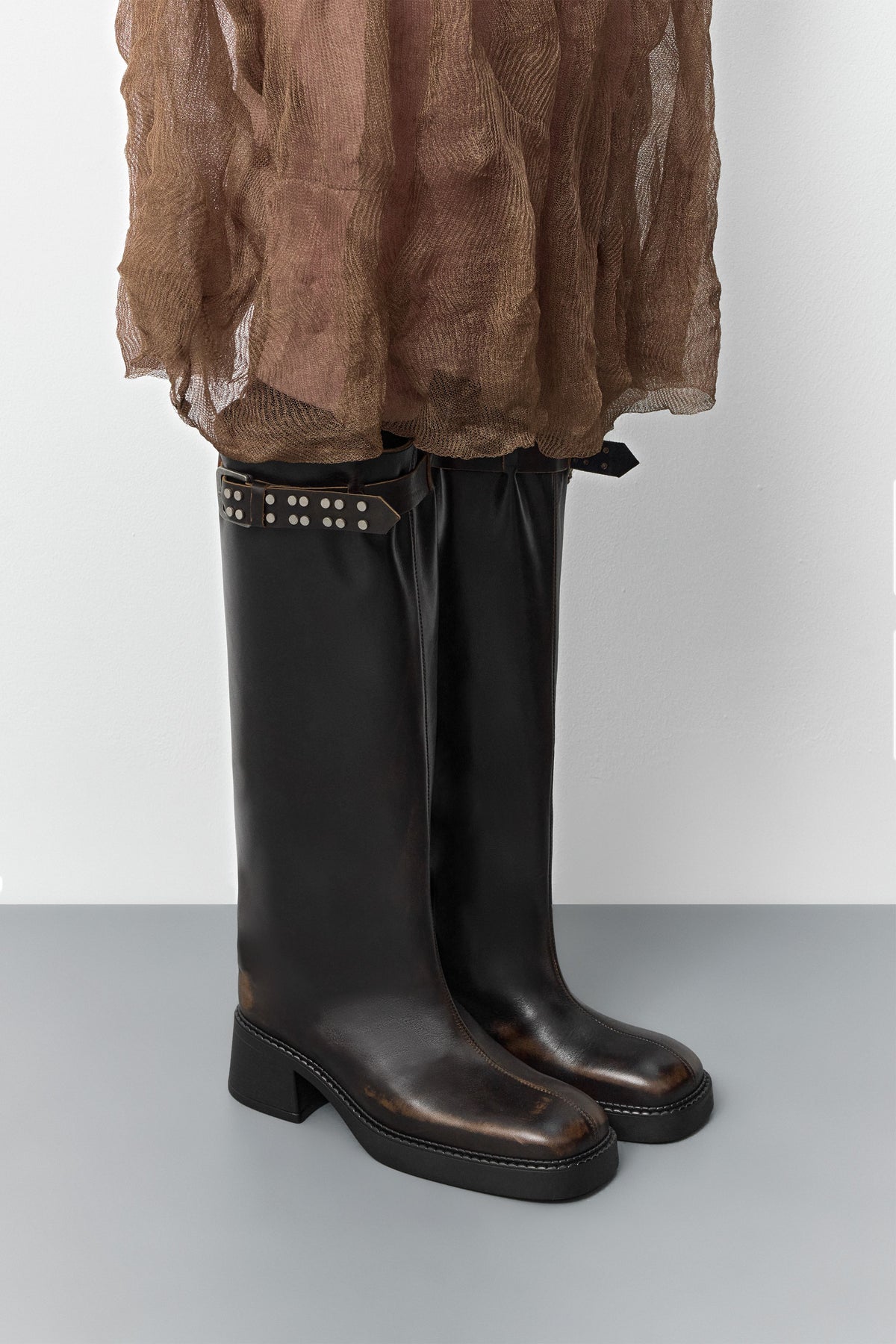 MIISTA - Kristel boots brown brush off leather