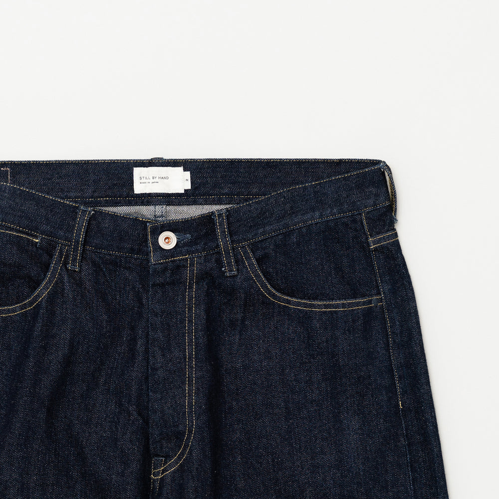 STILL BY HAND - Five pocket denim pant Dn0193os