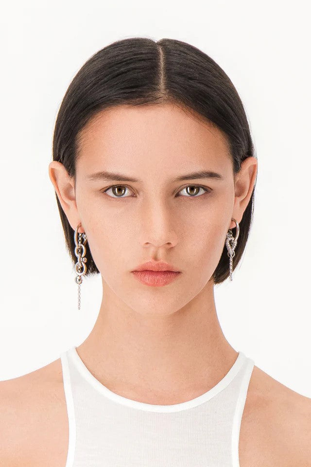 JUSTINE CLENQUET - abel earrings palladium JUSTINE CLENQUET
