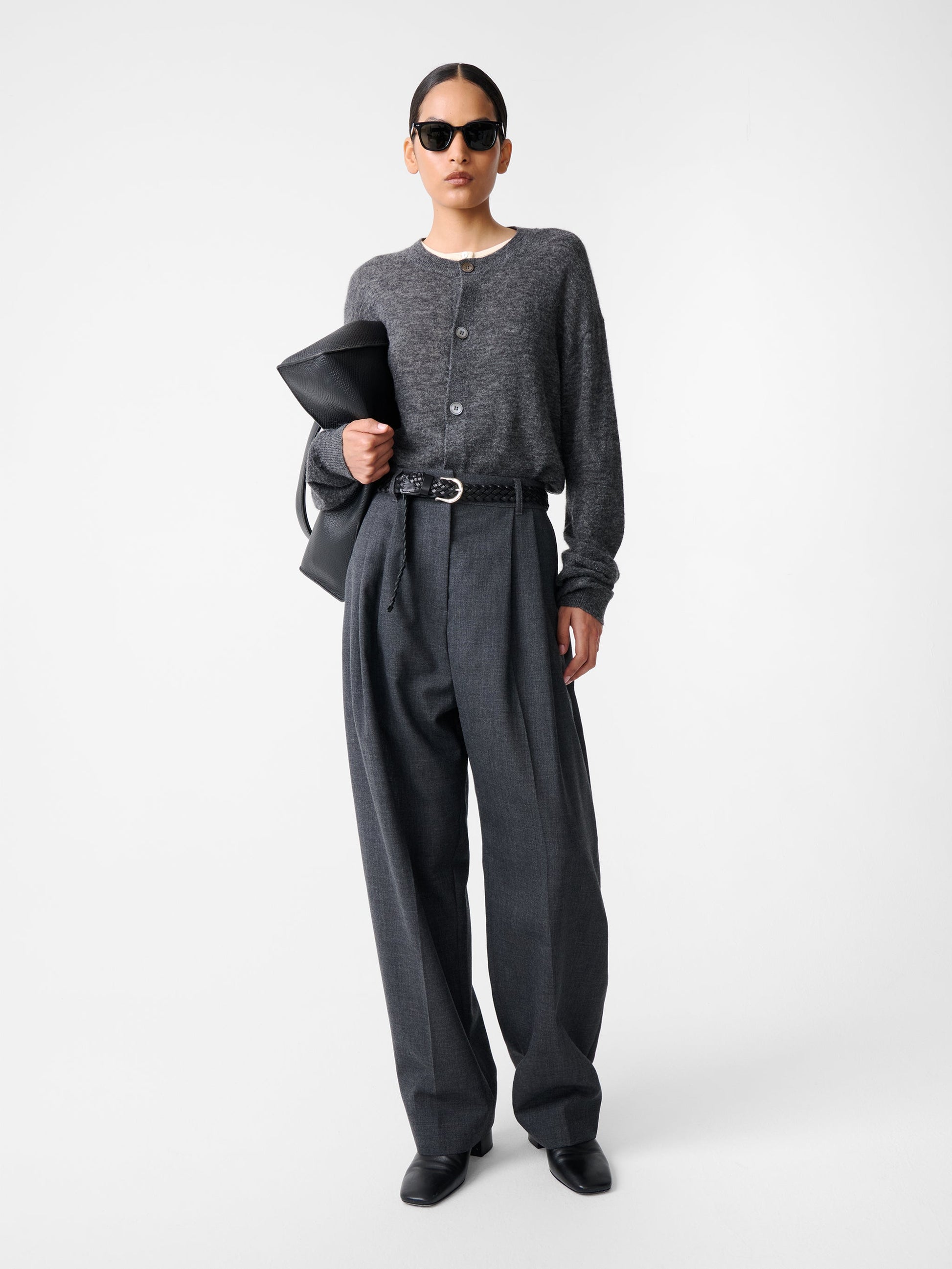 STUDIO NICHOLSON - Pant acuna slate melange STUDIO NICHOLSON