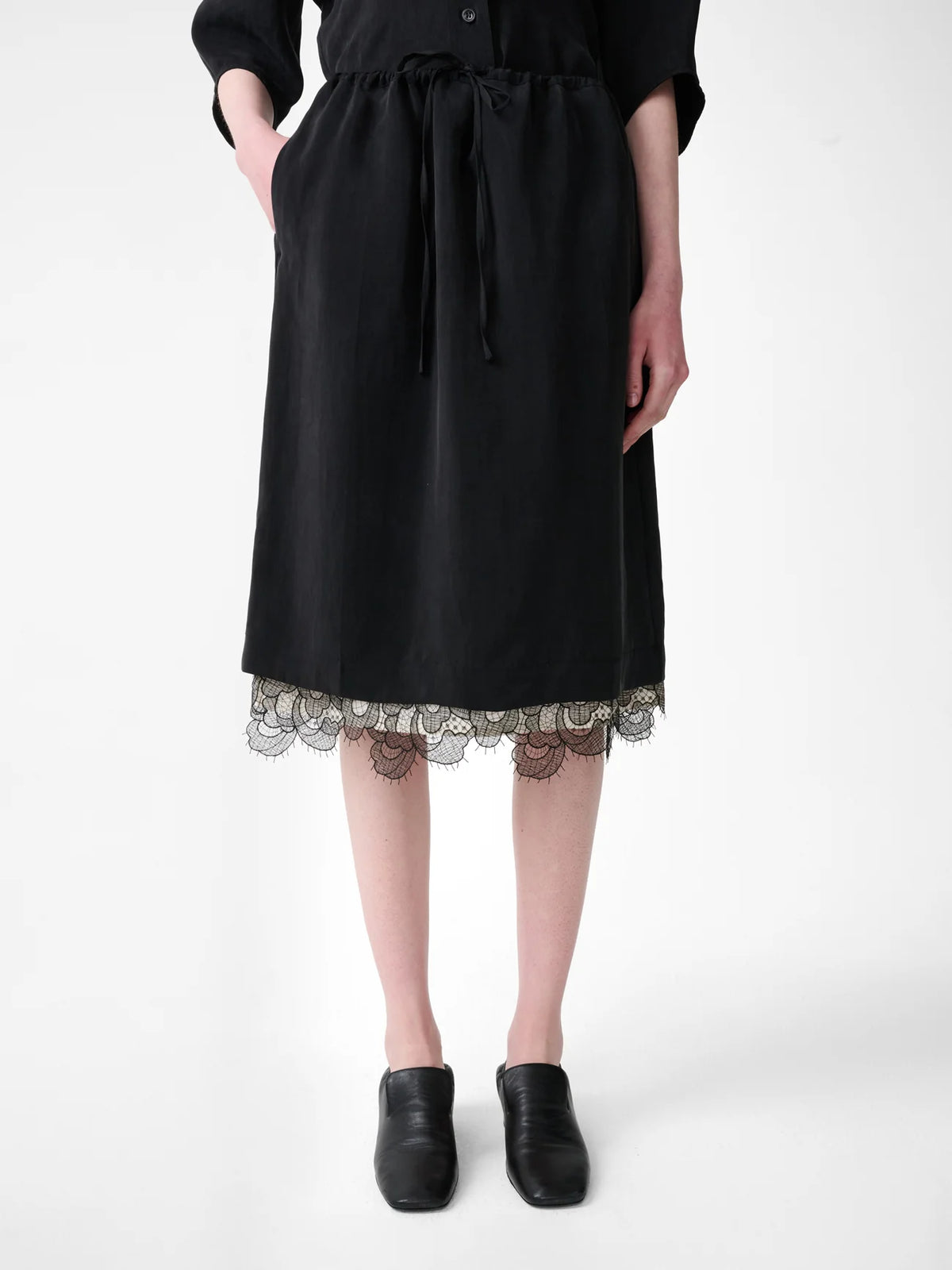 STUDIO NICHOLSON - Alder Skirt Black