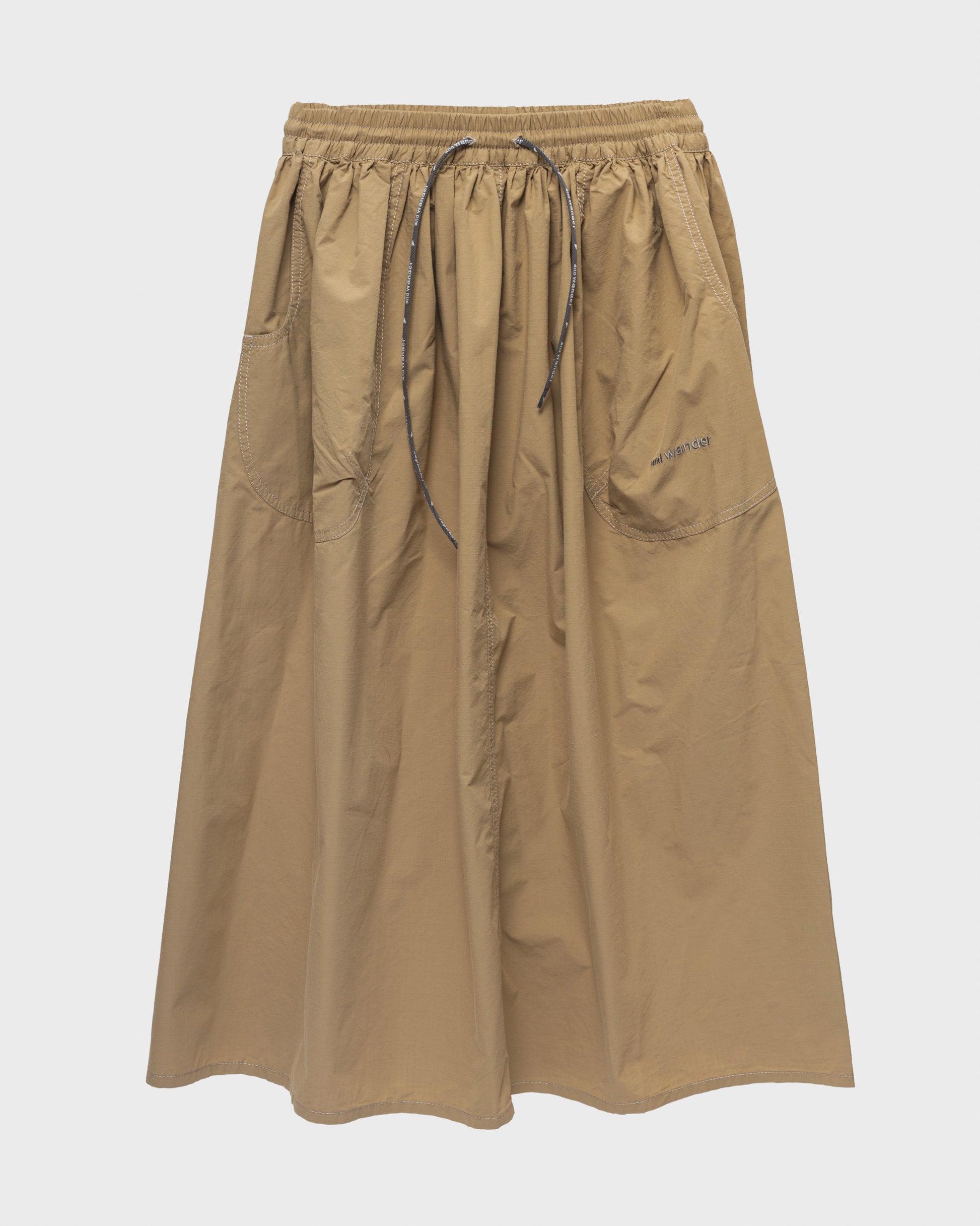 AND WANDER - cordura cotton rip skirt