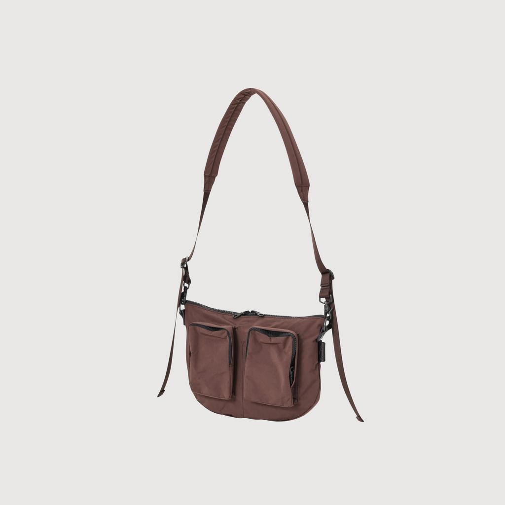 AMIACALVA - Split Yarn Bodybag S Bordeaux brown