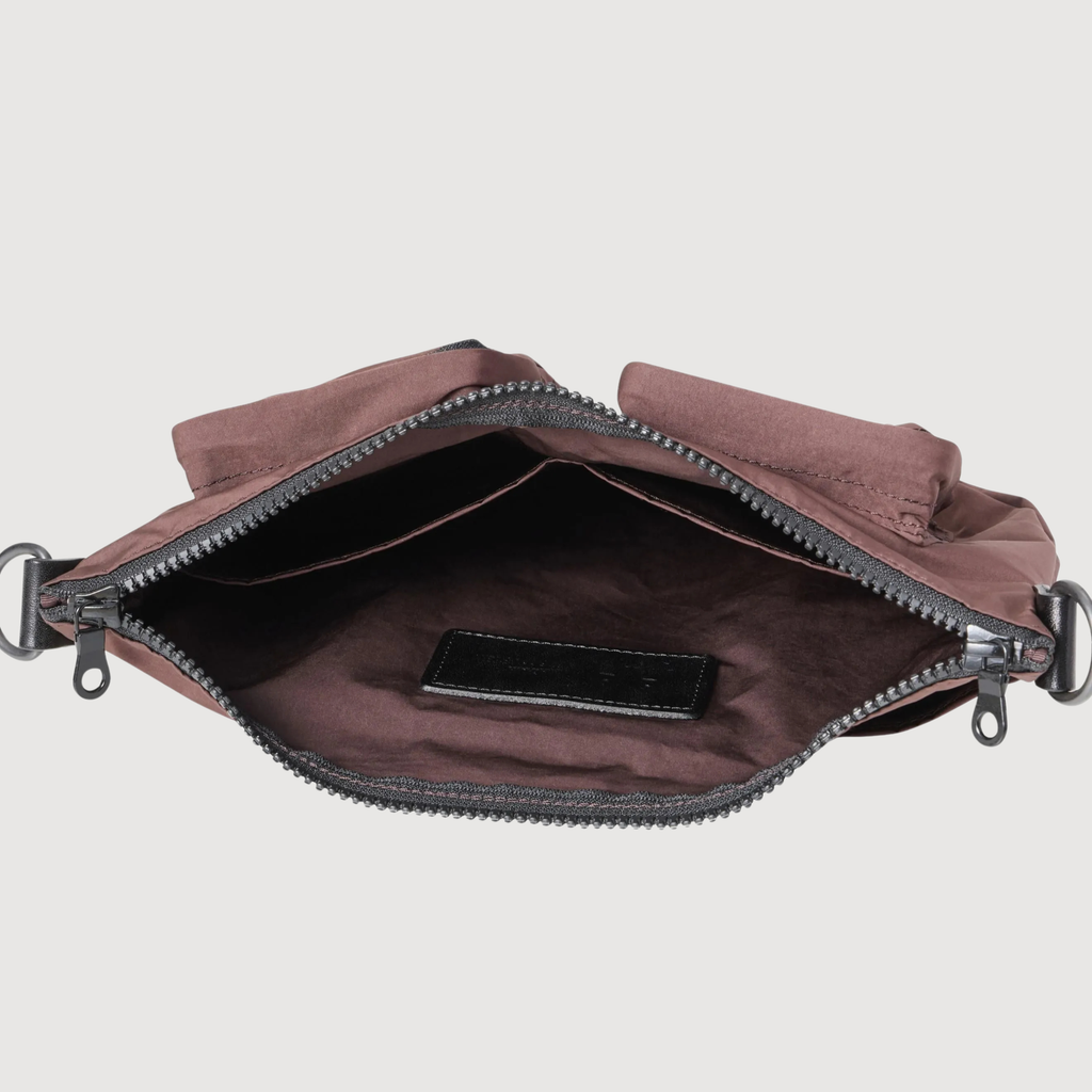 AMIACALVA - Split Yarn Bodybag S Bordeaux brown