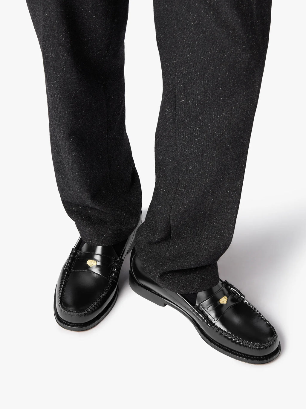 GH BASS - Weejuns Anniversary Larson Penny Loafers Black Leather
