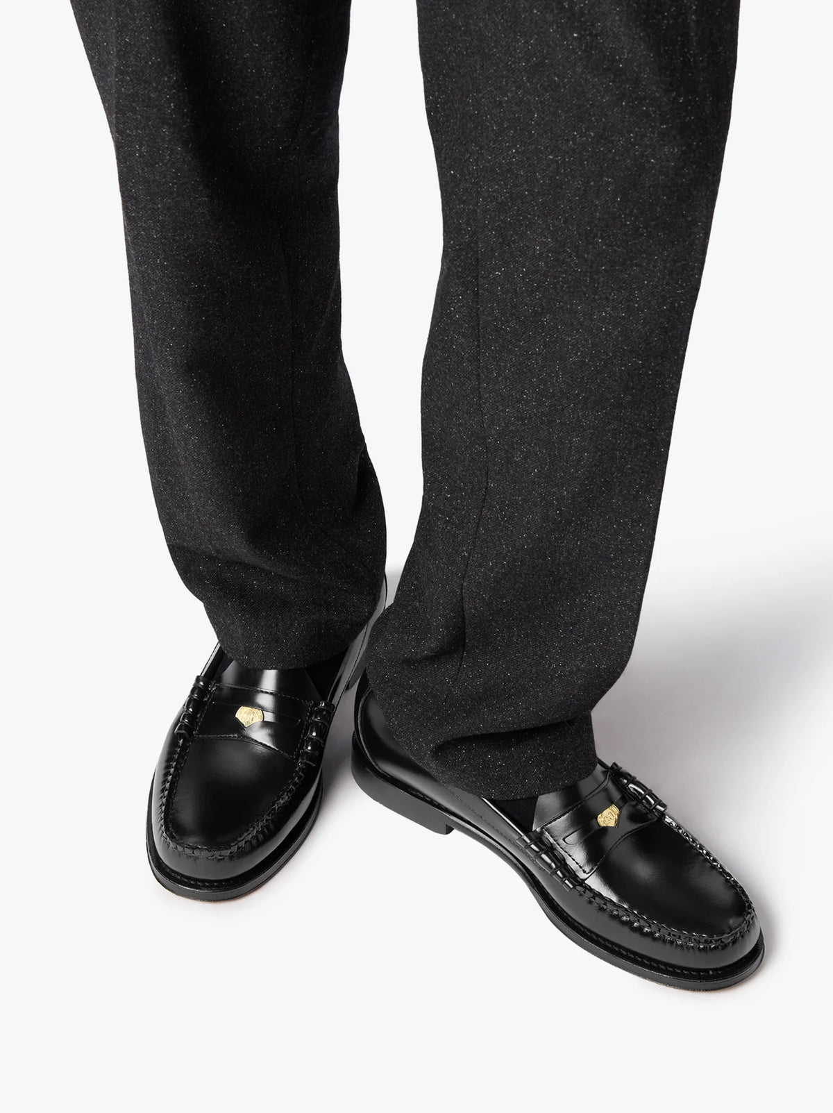 GH BASS - Weejuns Anniversary Larson Penny Loafers Black Leather
