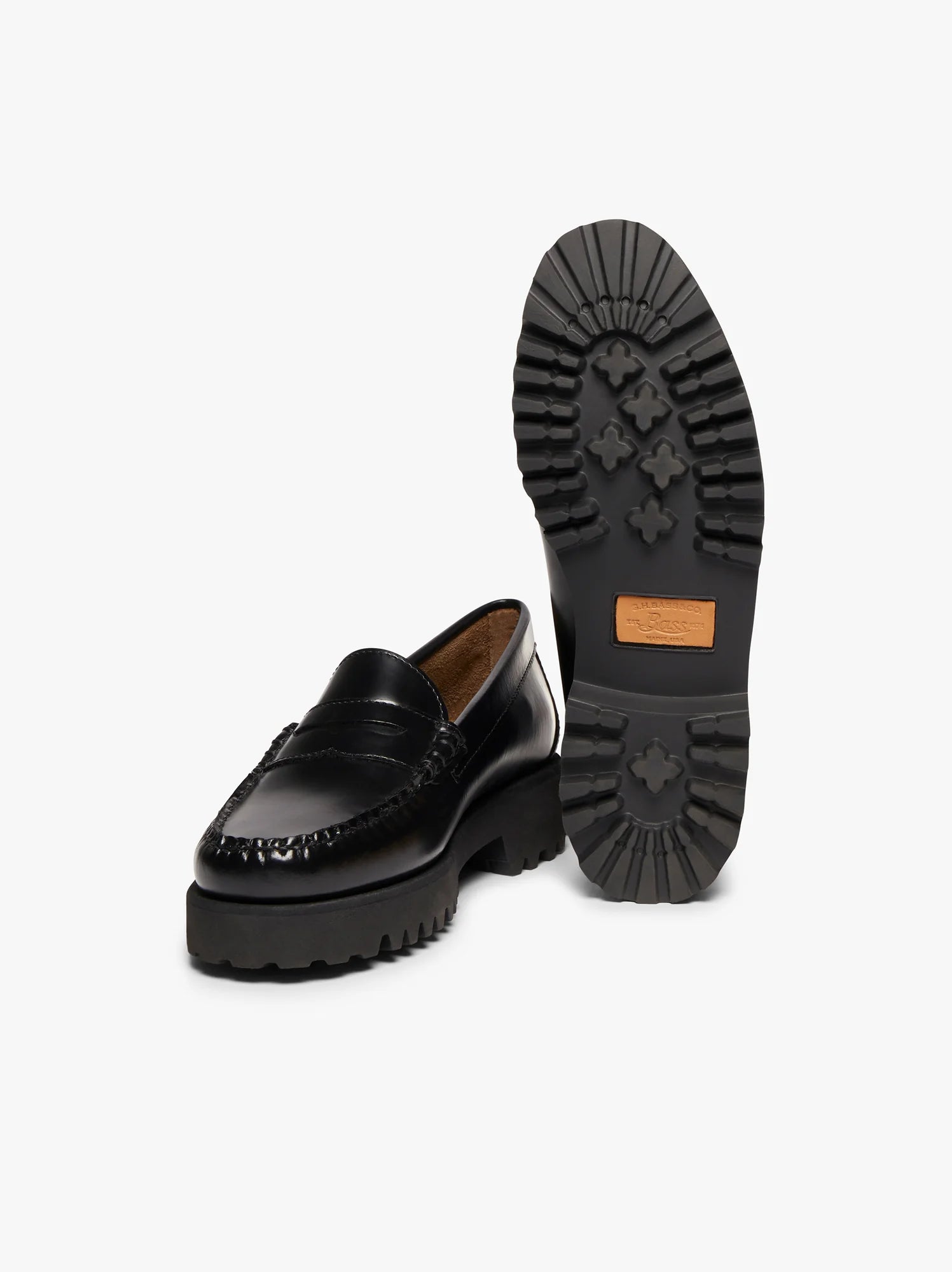 GH BASS - Weejuns 90s Penny Loafers Black Leather