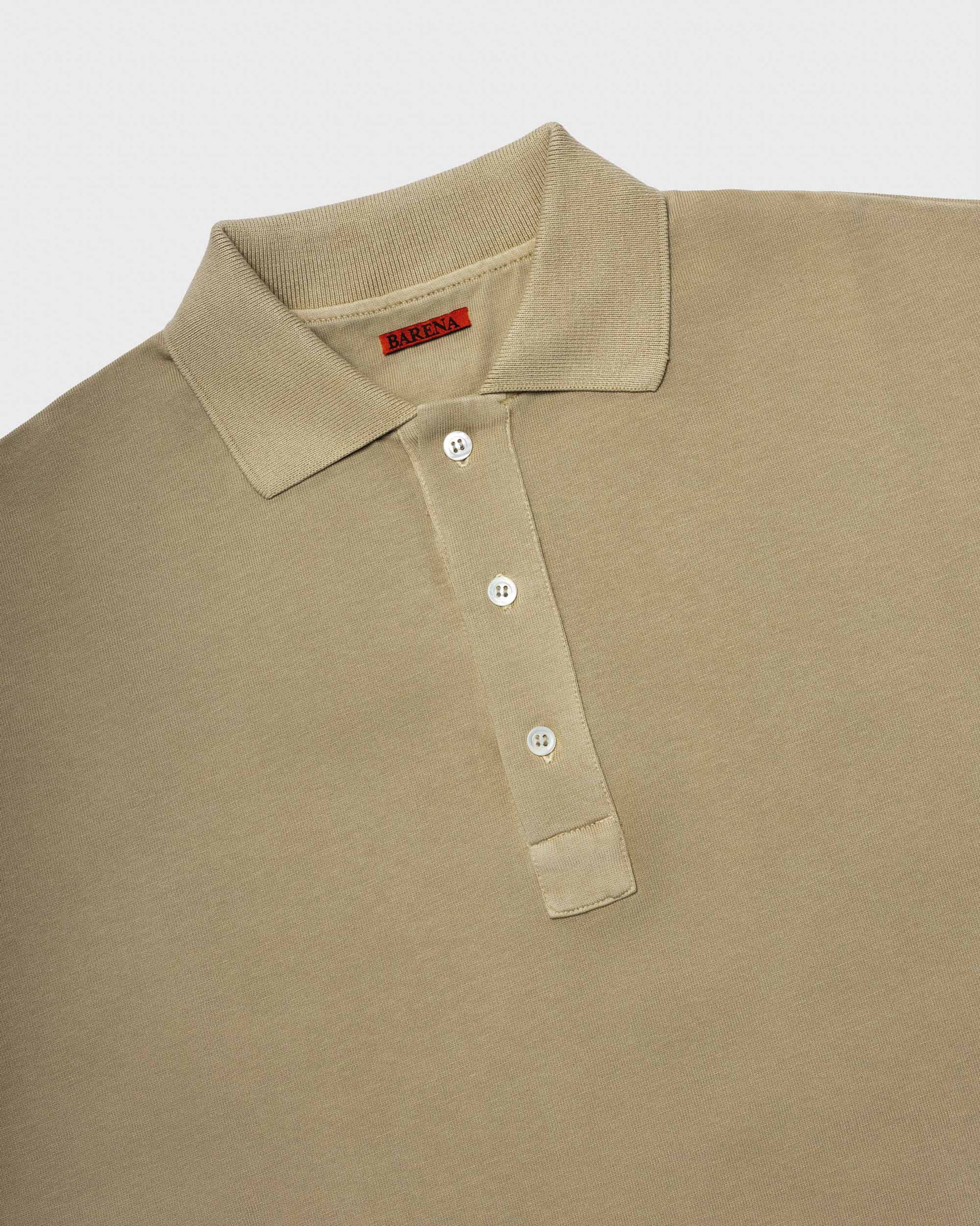 BARENA - Polo tarso beige délavé