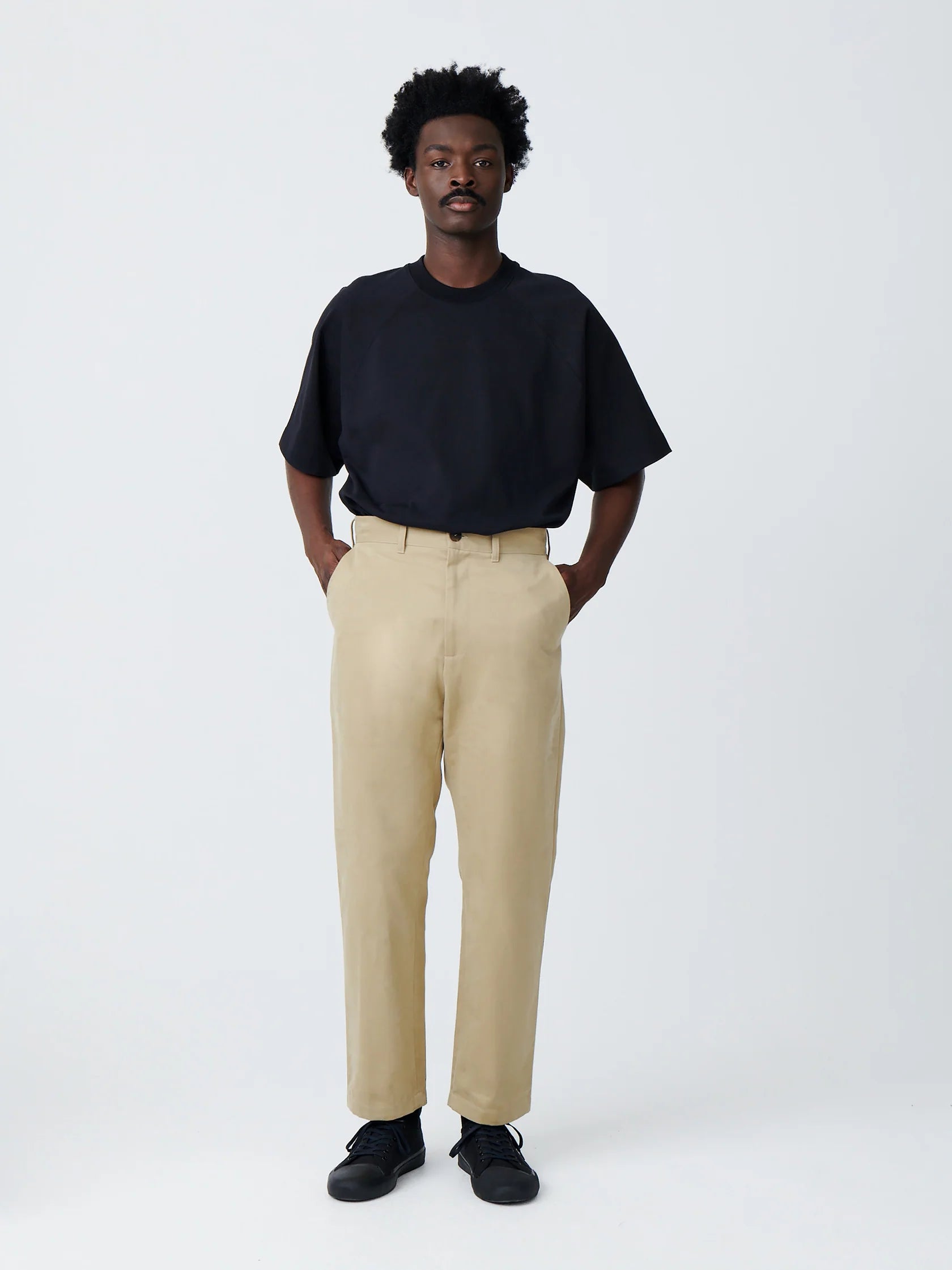 STUDIO NICHOLSON - Pant bill twill tan STUDIO NICHOLSON