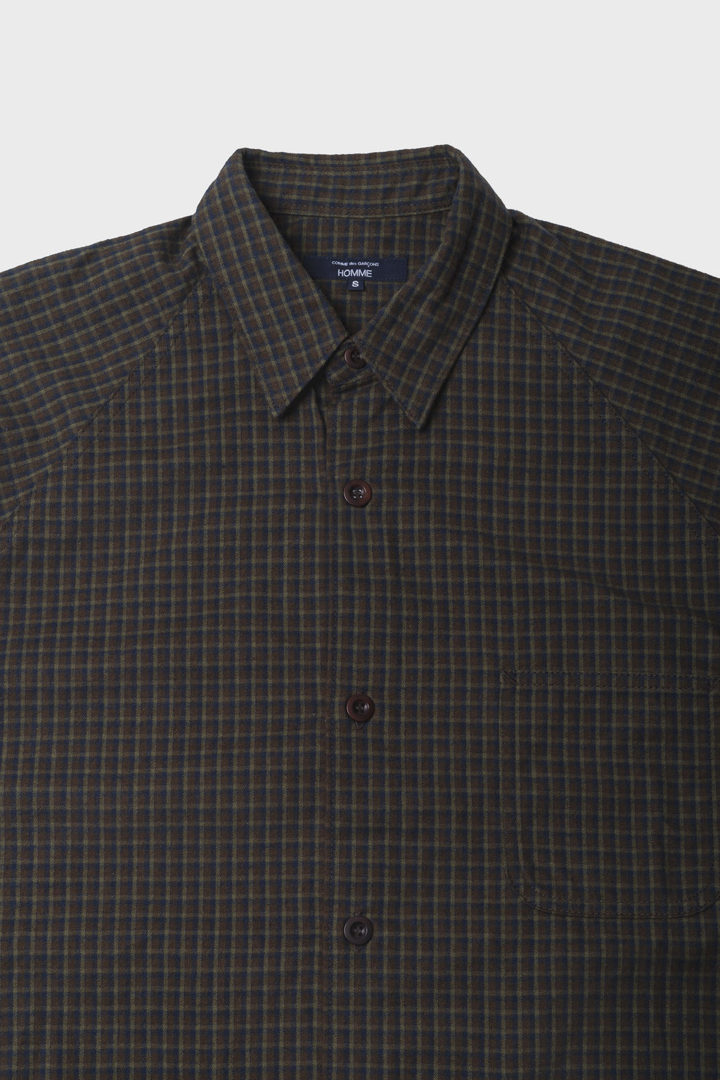 CDG - Men's shirt jacket navy brown khaki