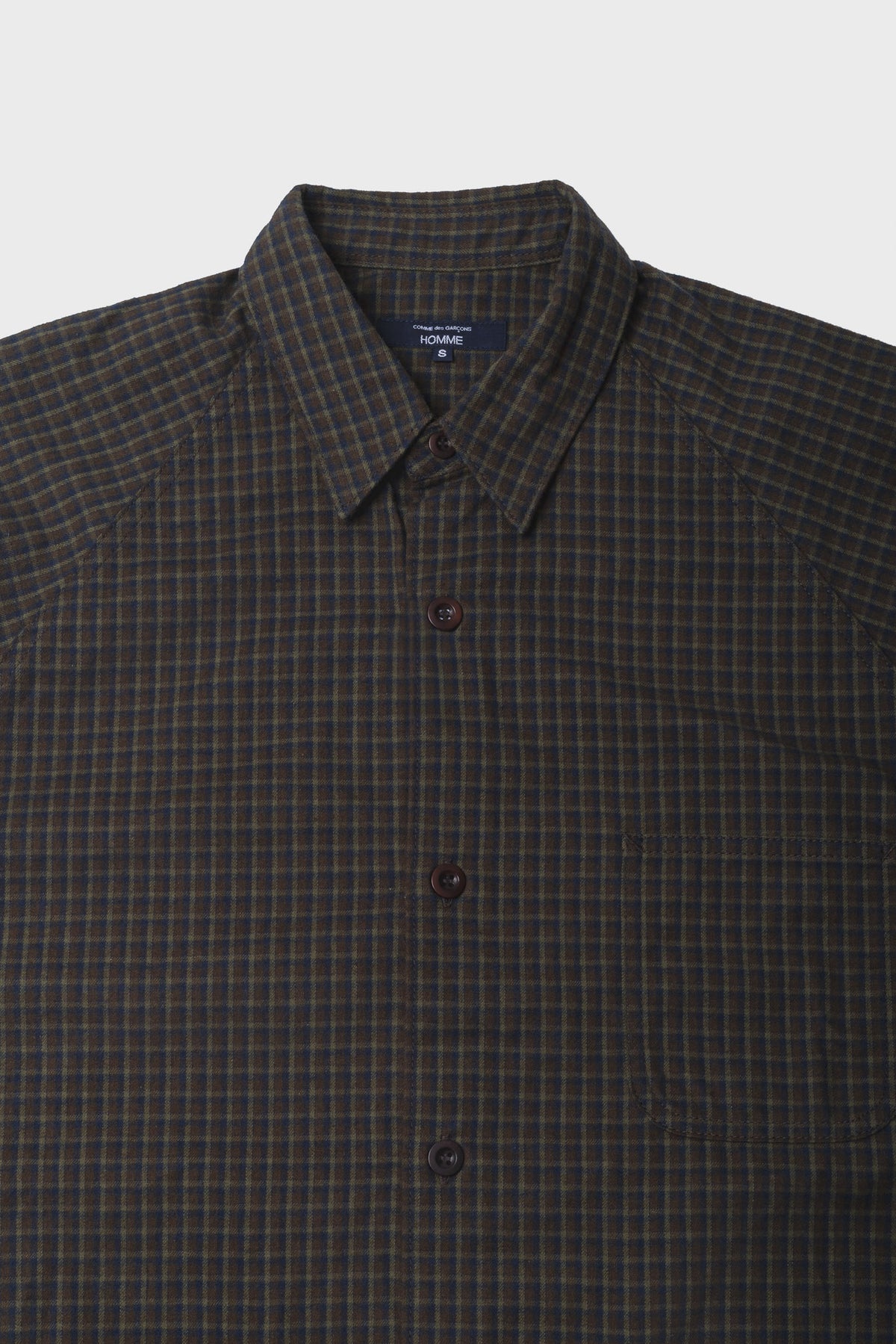 CDG - Men's shirt jacket navy brown khaki