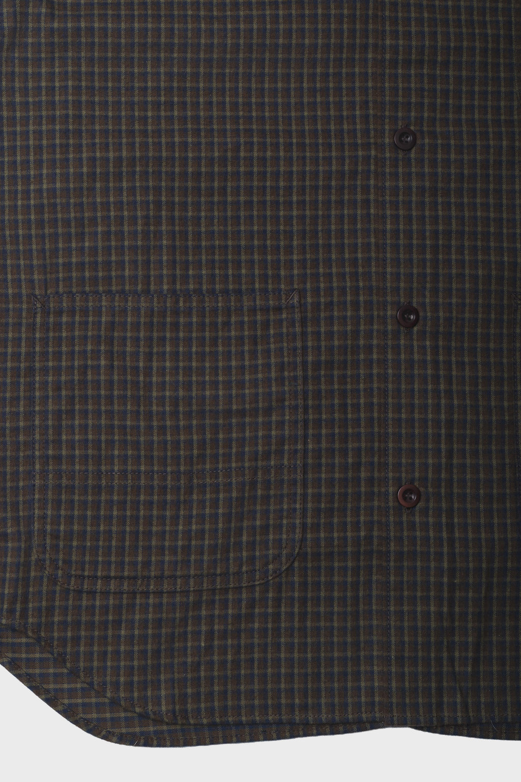 CDG - Men's shirt jacket navy brown khaki