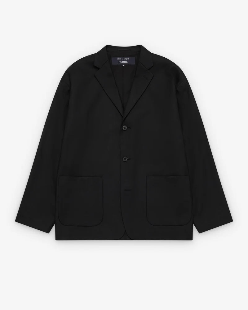 CDG HOMME - Wool boxy blazer navy