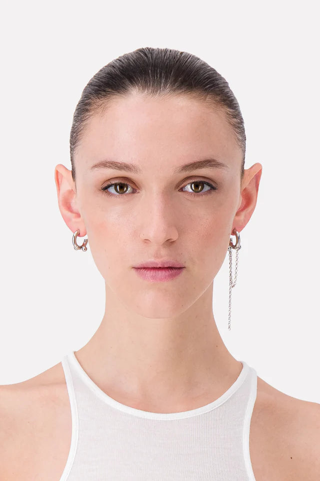 JUSTINE CLENQUET - claude earrings palladium