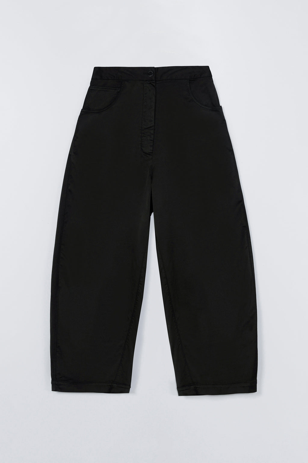 CORDERA - Satin curved pants black