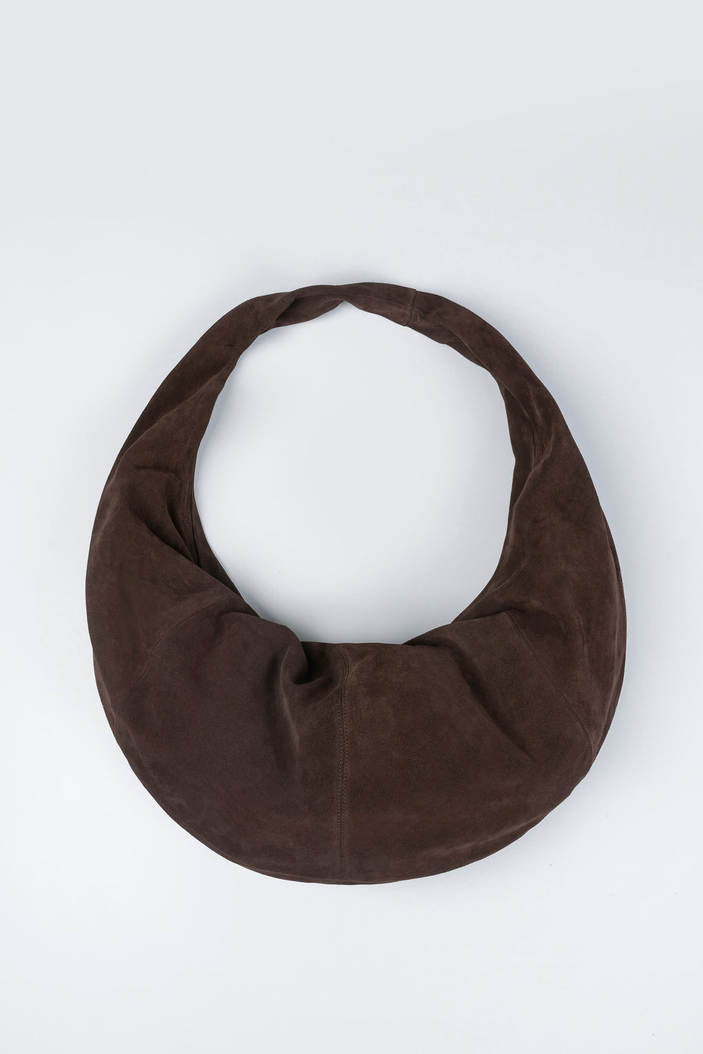 CORDERA - Suede crossbody xl bag brown