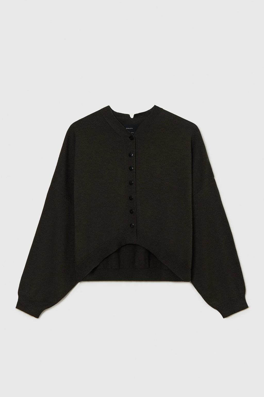 CORDERA - Cotton & cashmere cardigan dark moss - nou