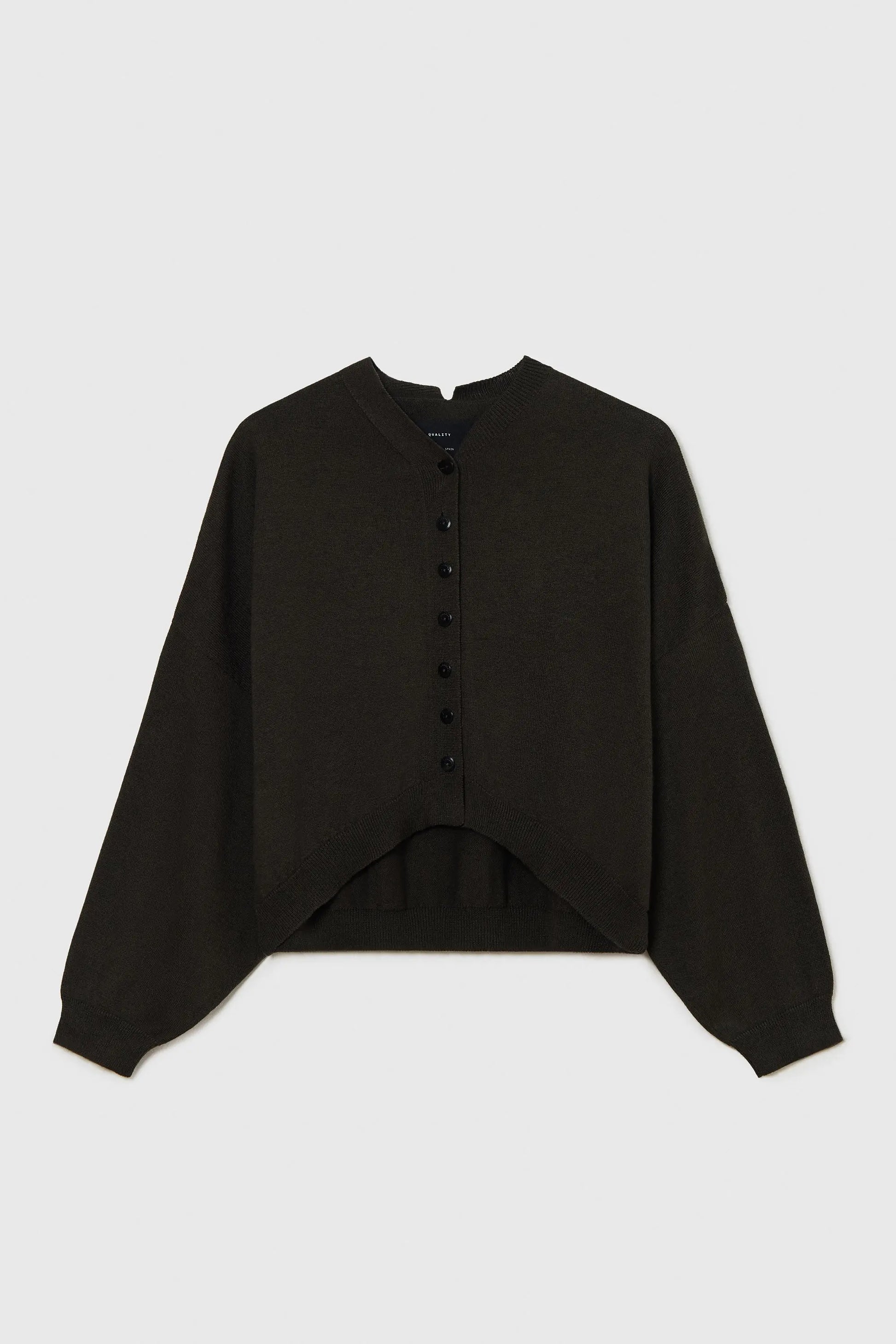 CORDERA - Cotton & cashmere cardigan dark moss - nou