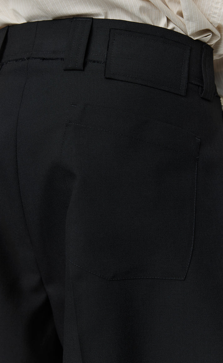MFPEN - Classic shorts black tropical wool