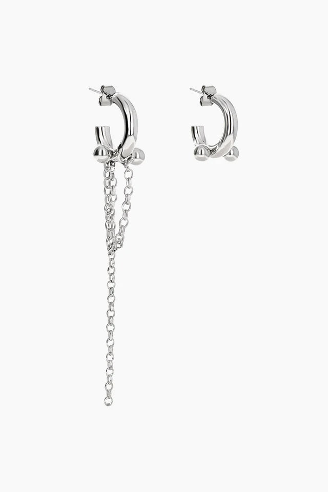 JUSTINE CLENQUET - claude earrings palladium