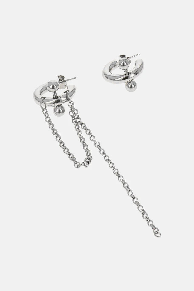 JUSTINE CLENQUET - claude earrings palladium