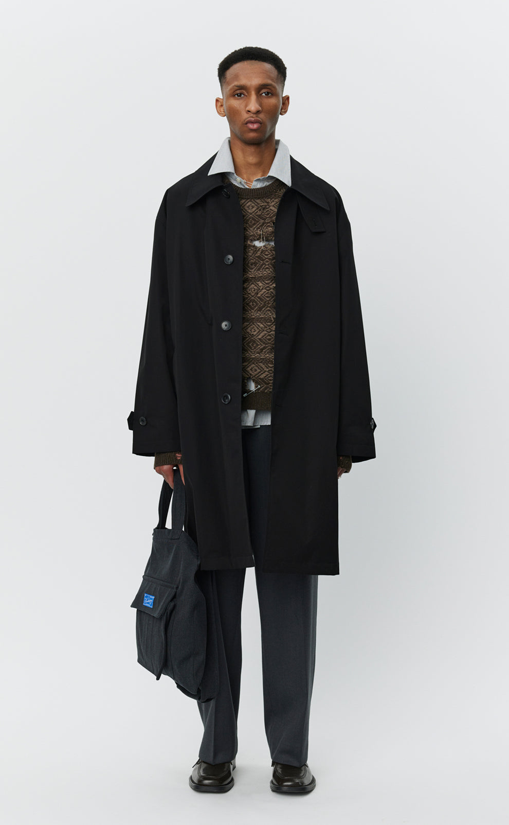 MFPEN - Client coat Black Gabardine
