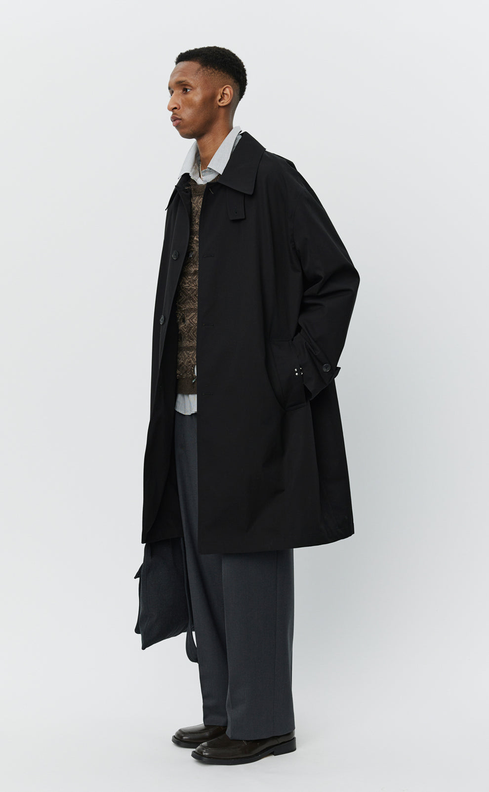 MFPEN - Client coat Black Gabardine