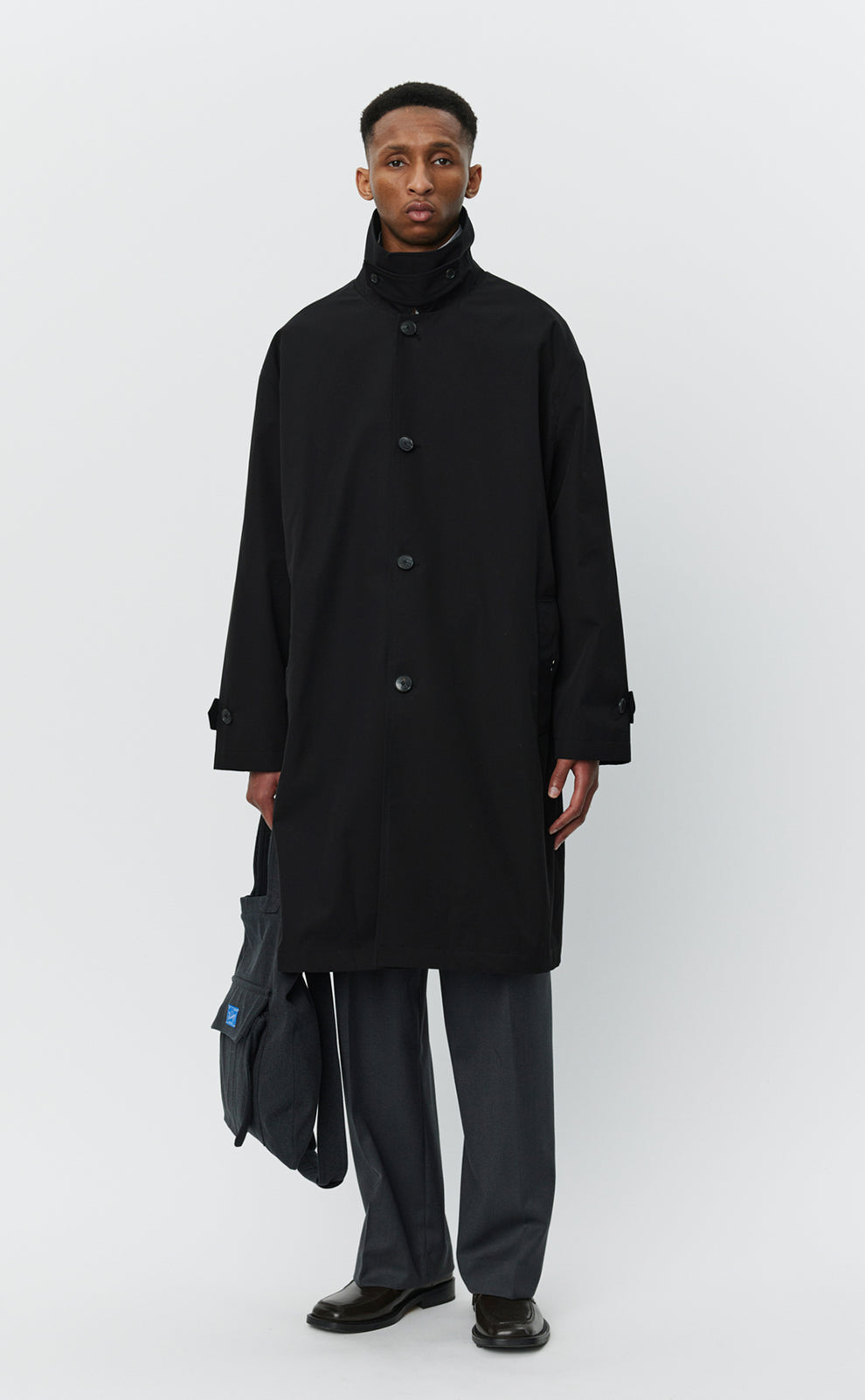 MFPEN - Client coat Black Gabardine