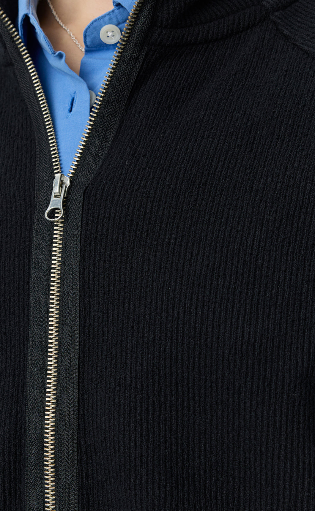 MFPEN - Cropped Leisure zip up Black
