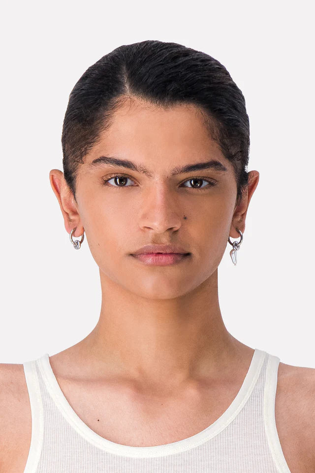 JUSTINE CLENQUET - denise earrings palladium