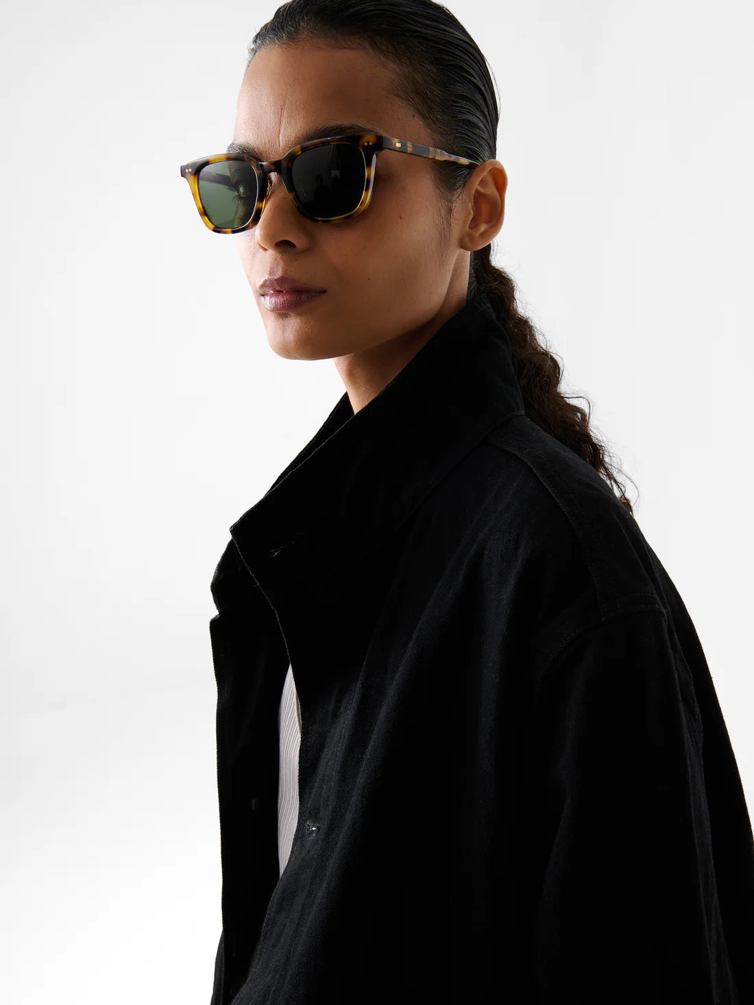 STUDIO NICHOLSON - District crinkle denim jacket STUDIO NICHOLSON