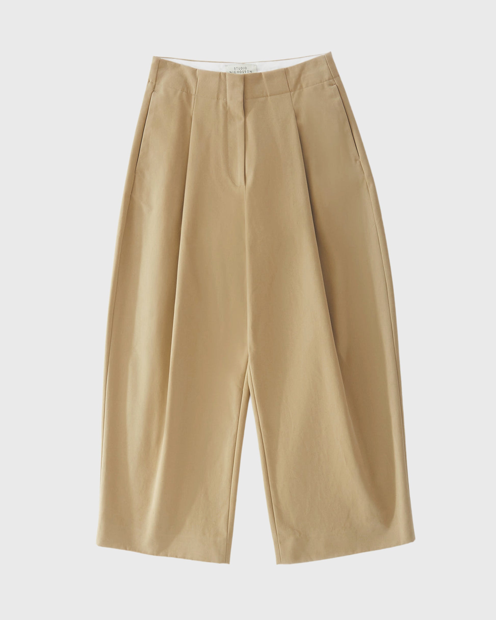 STUDIO NICHOLSON - Dordoni volume pant peach cotton twill