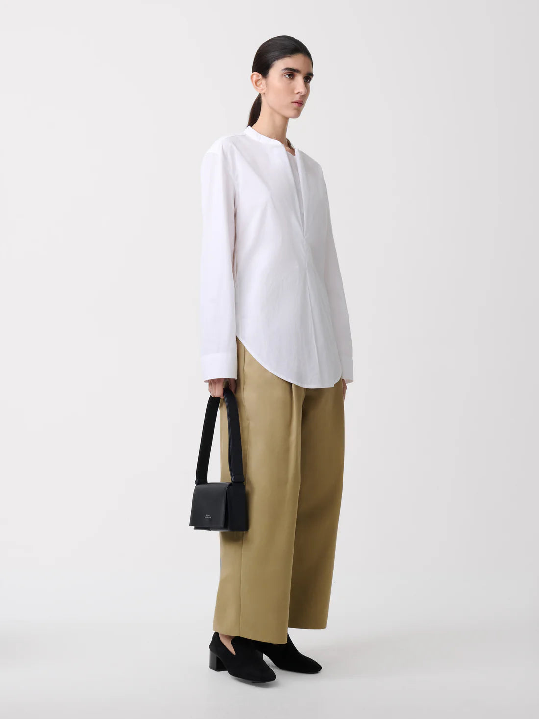 STUDIO NICHOLSON - Dordoni volume pant peach cotton twill