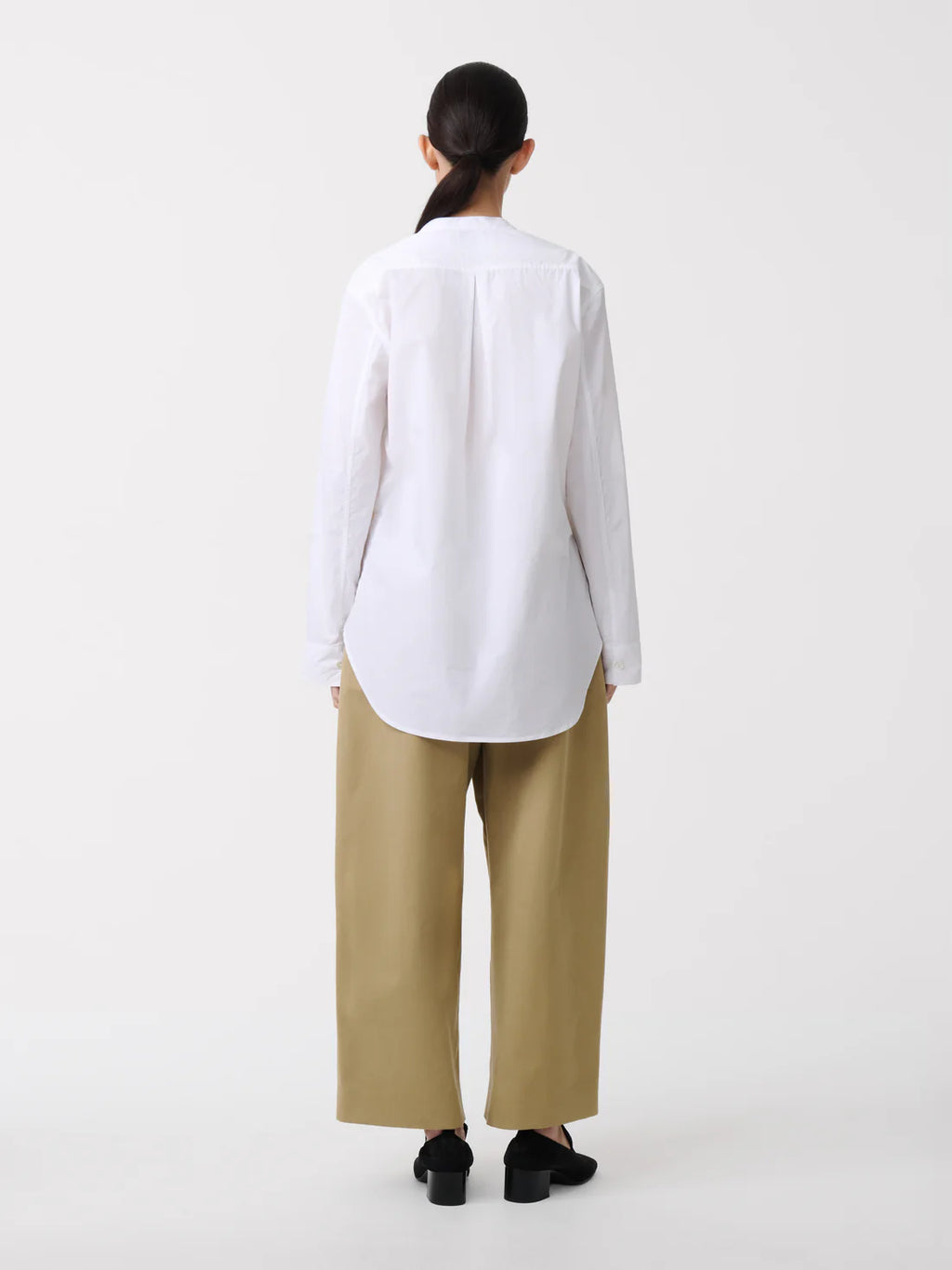 STUDIO NICHOLSON - Dordoni volume pant peach cotton twill