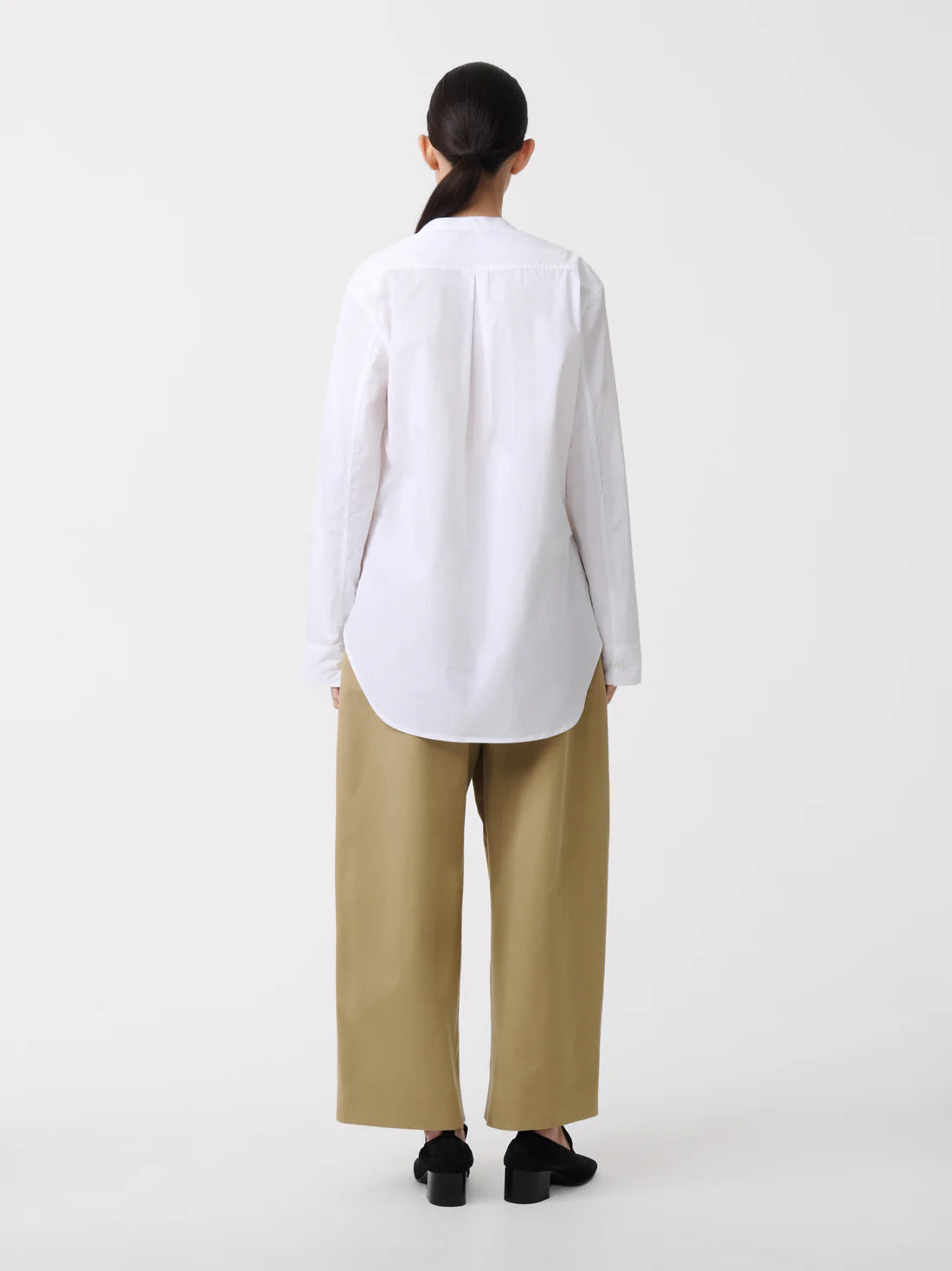 STUDIO NICHOLSON - Dordoni volume pant peach cotton twill