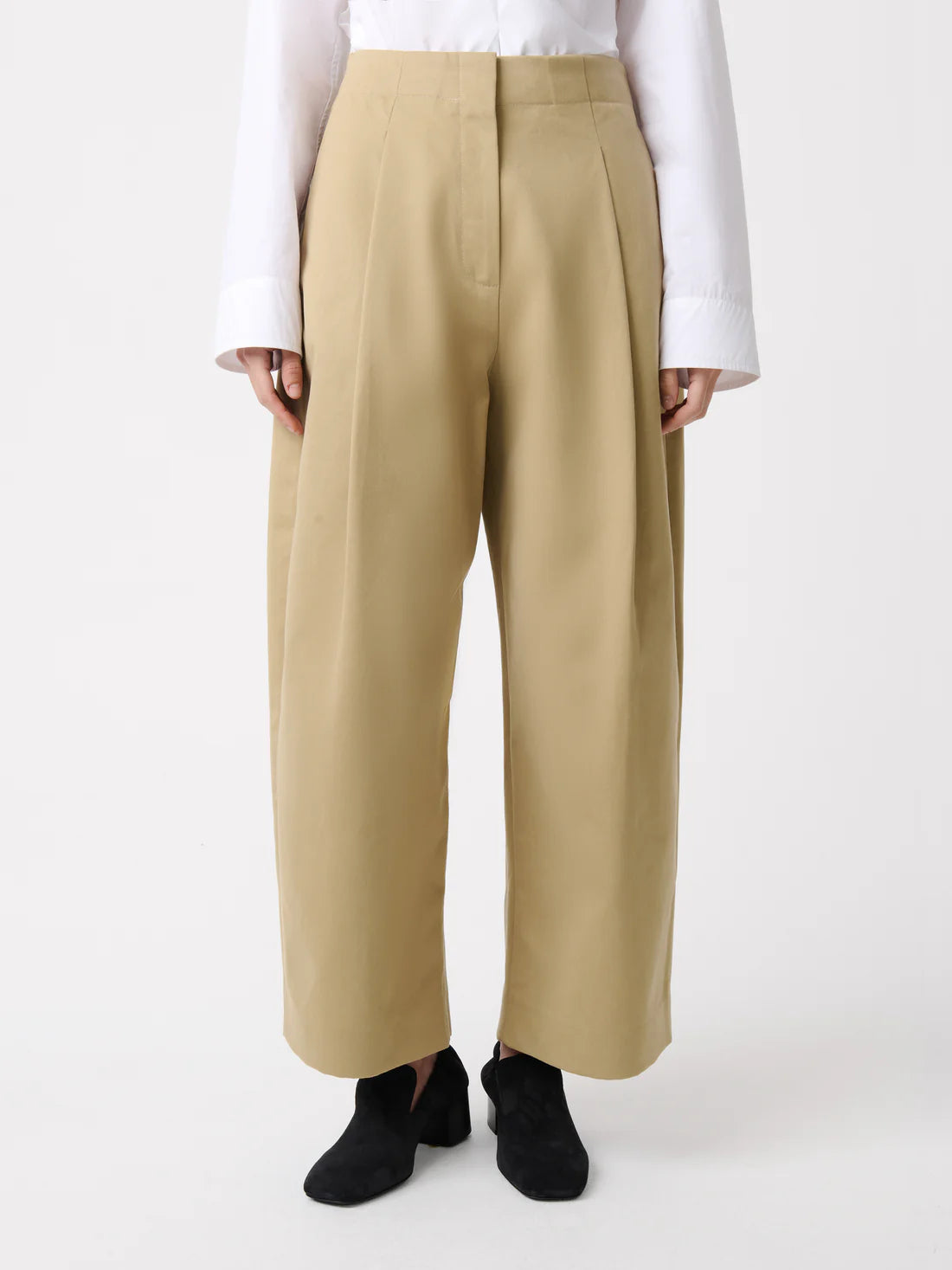 STUDIO NICHOLSON - Dordoni volume pant peach cotton twill