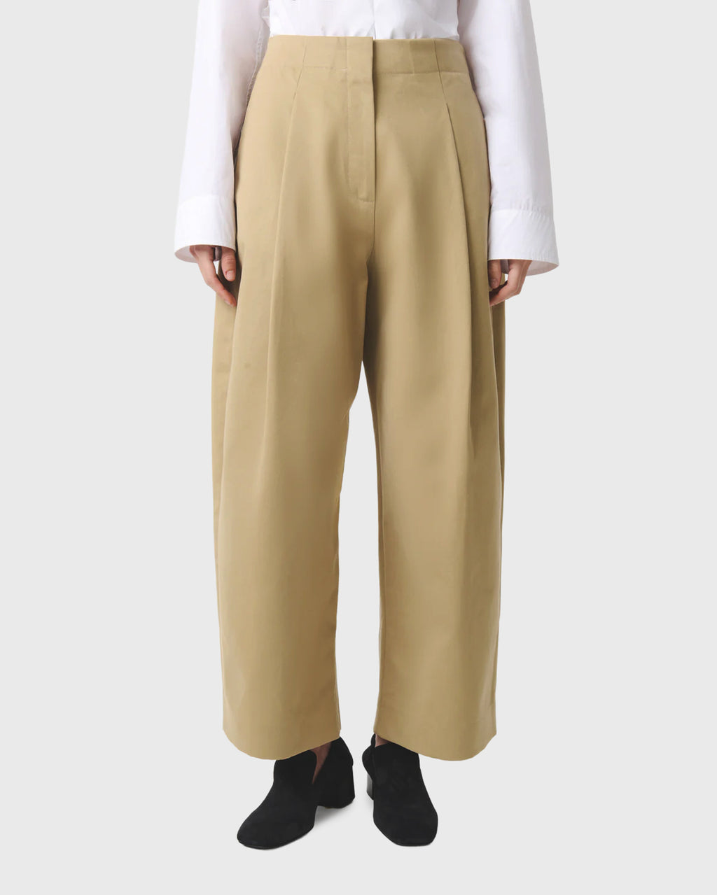 STUDIO NICHOLSON - Dordoni volume pant peach cotton twill