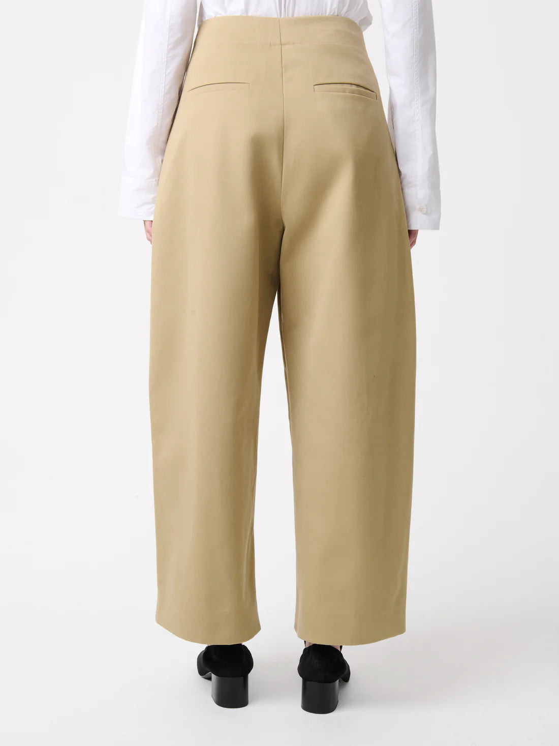 STUDIO NICHOLSON - Dordoni volume pant peach cotton twill
