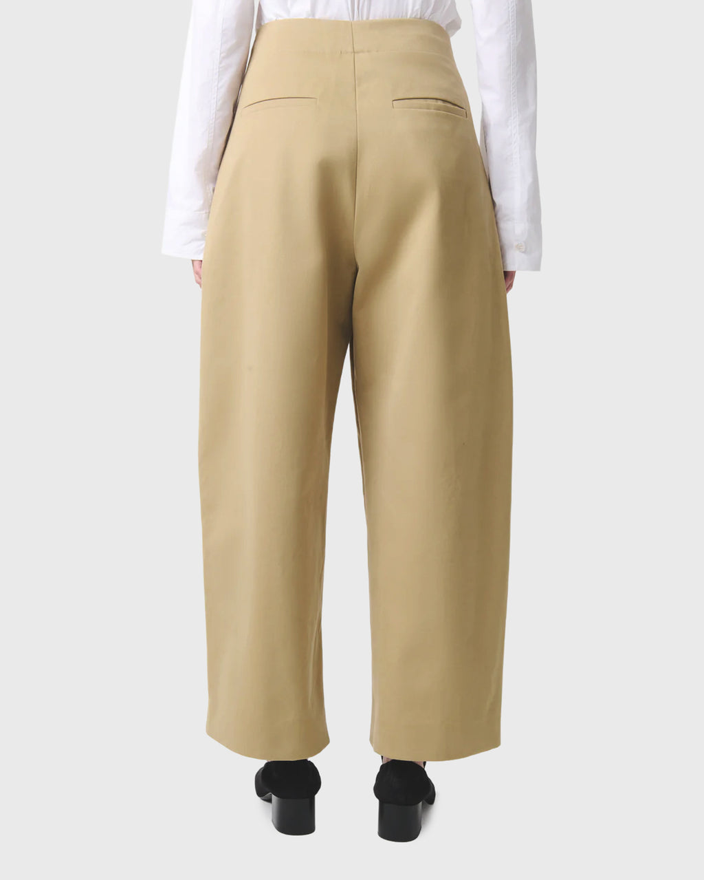STUDIO NICHOLSON - Dordoni volume pant peach cotton twill