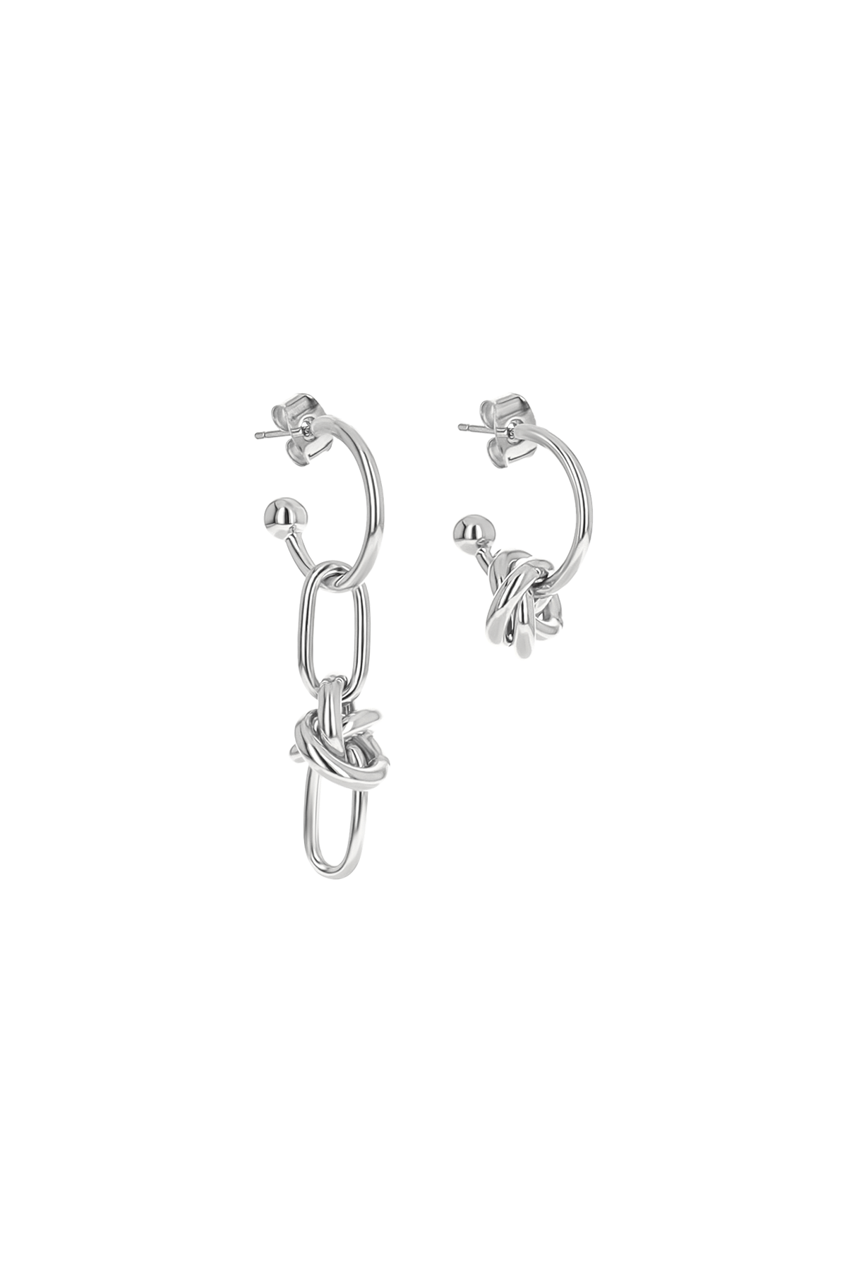 JUSTINE CLENQUET - daria earrings cristal palladium JUSTINE CLENQUET