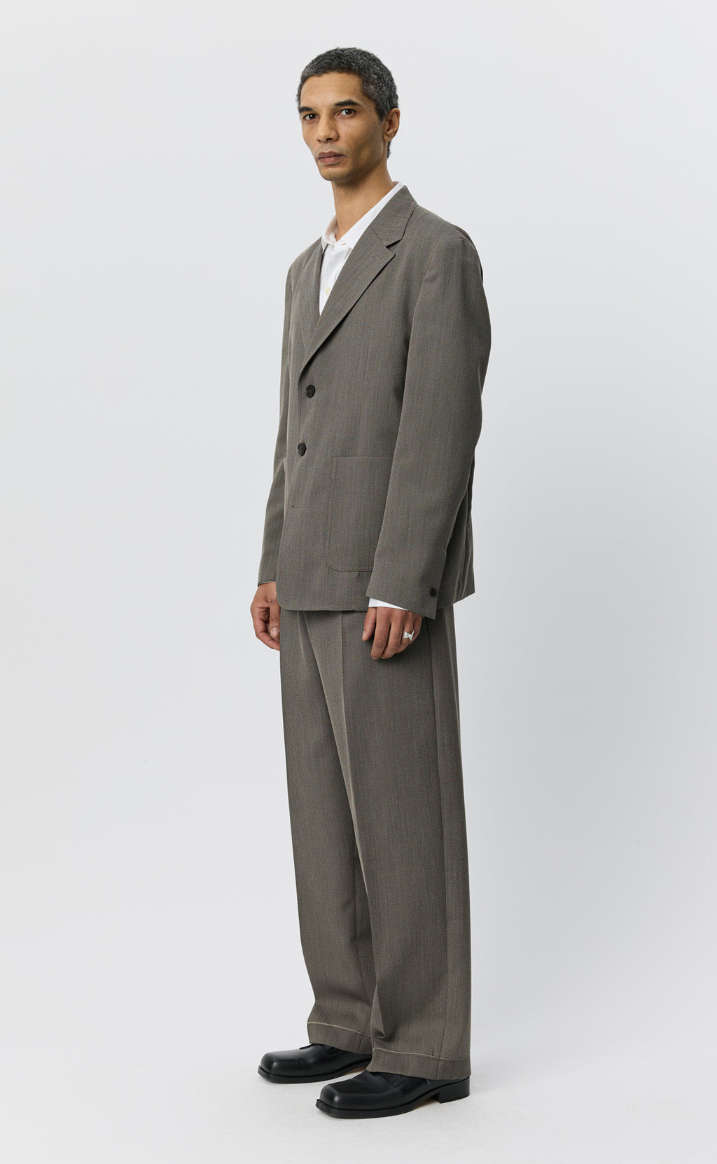 MFPEN - Domain jacket Taupe wool twill