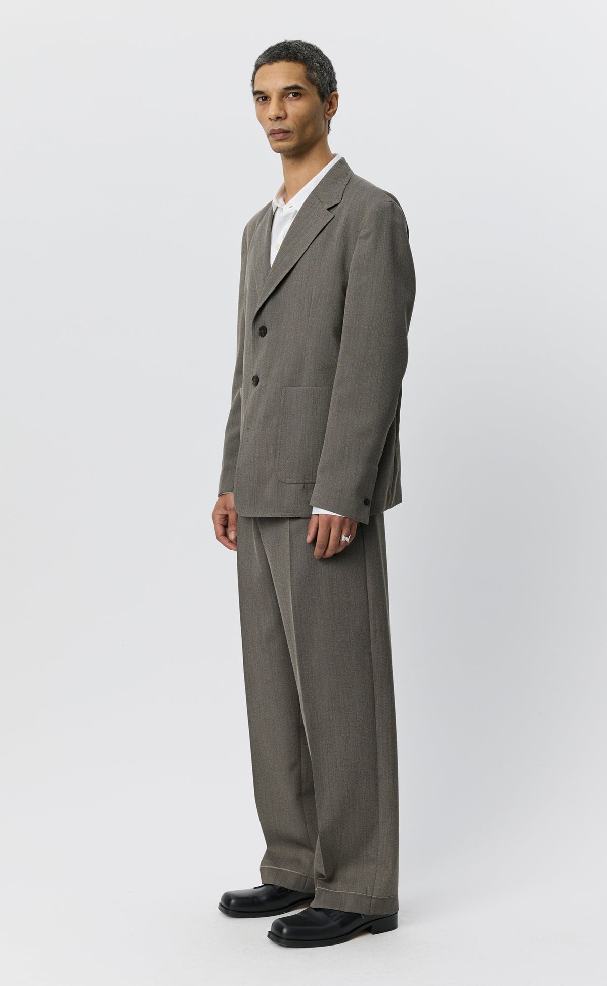 MFPEN - Domain jacket Taupe wool twill