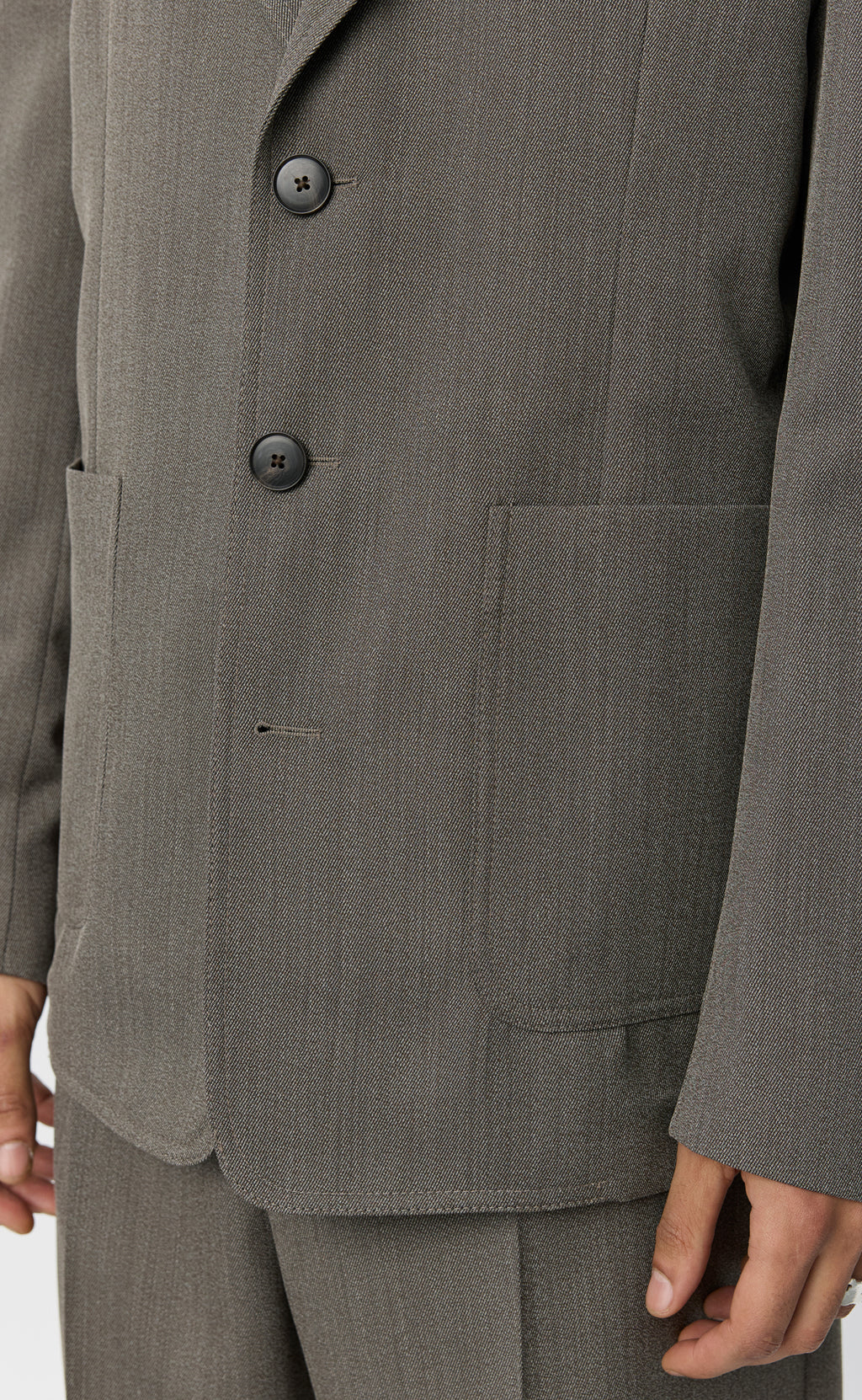 MFPEN - Domain jacket Taupe wool twill