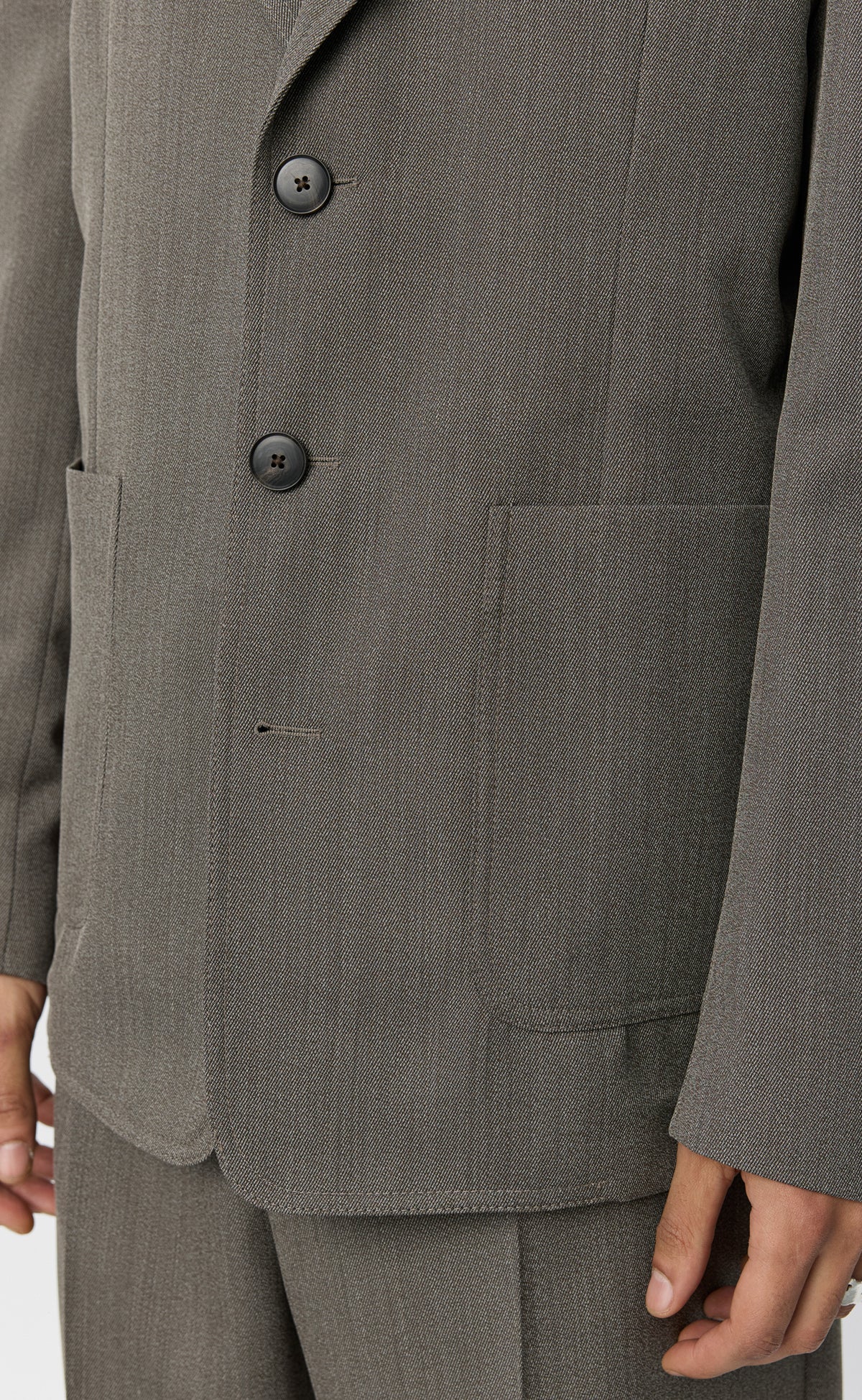 MFPEN - Domain jacket Taupe wool twill