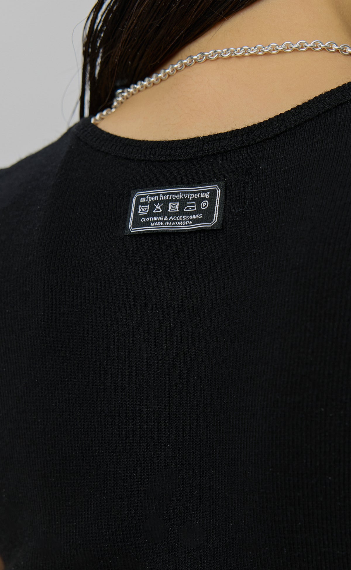 MFPEN - Drop shoulder tank Black rib