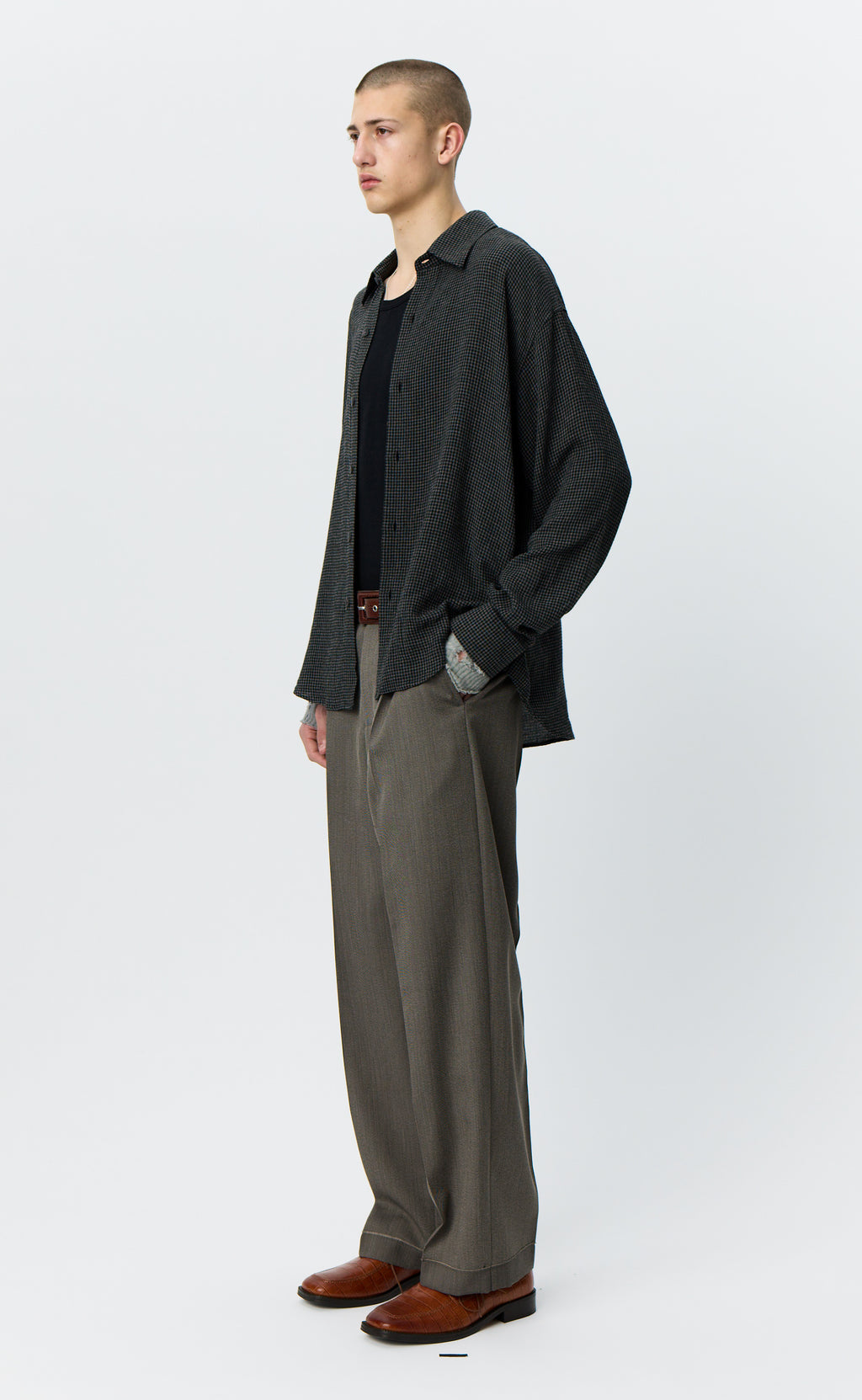 MFPEN - Exact shirt Dark grey check
