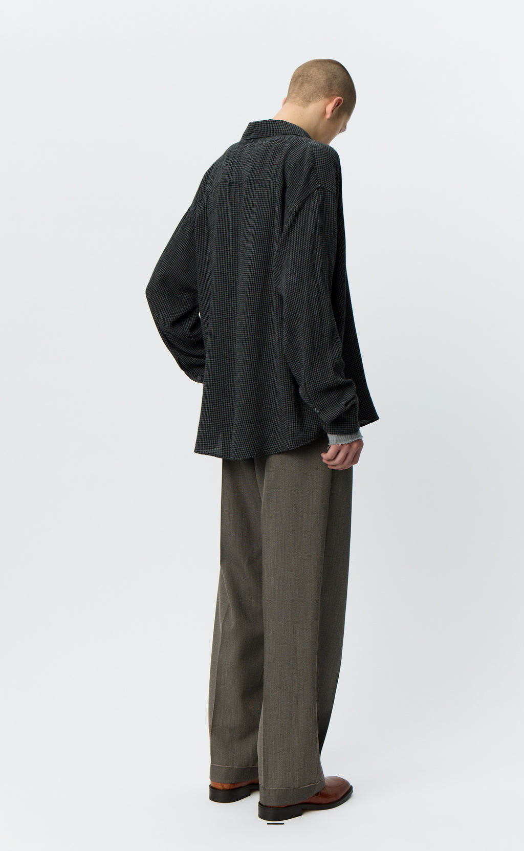 MFPEN - Exact shirt Dark grey check
