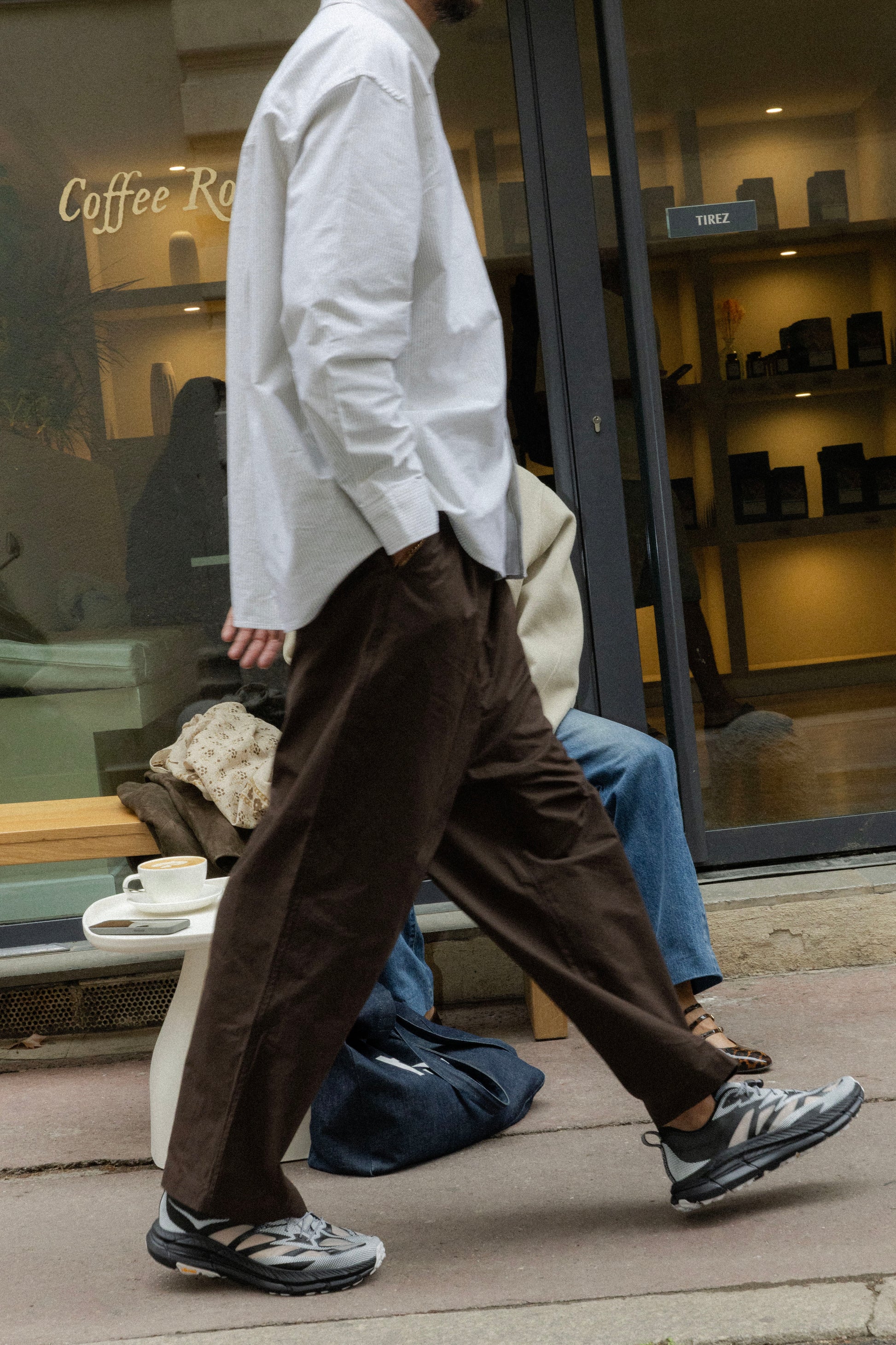 CDG - Pantalon à boucle dark brown